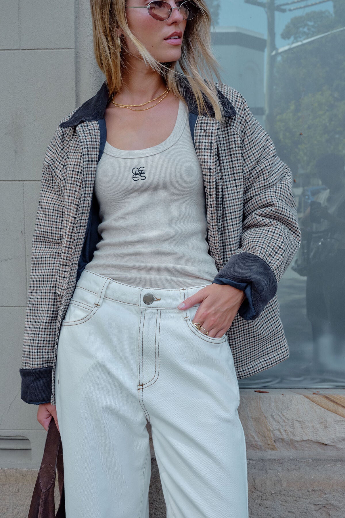 CERES LIFE BLAIR BARN JACKET - CHECK