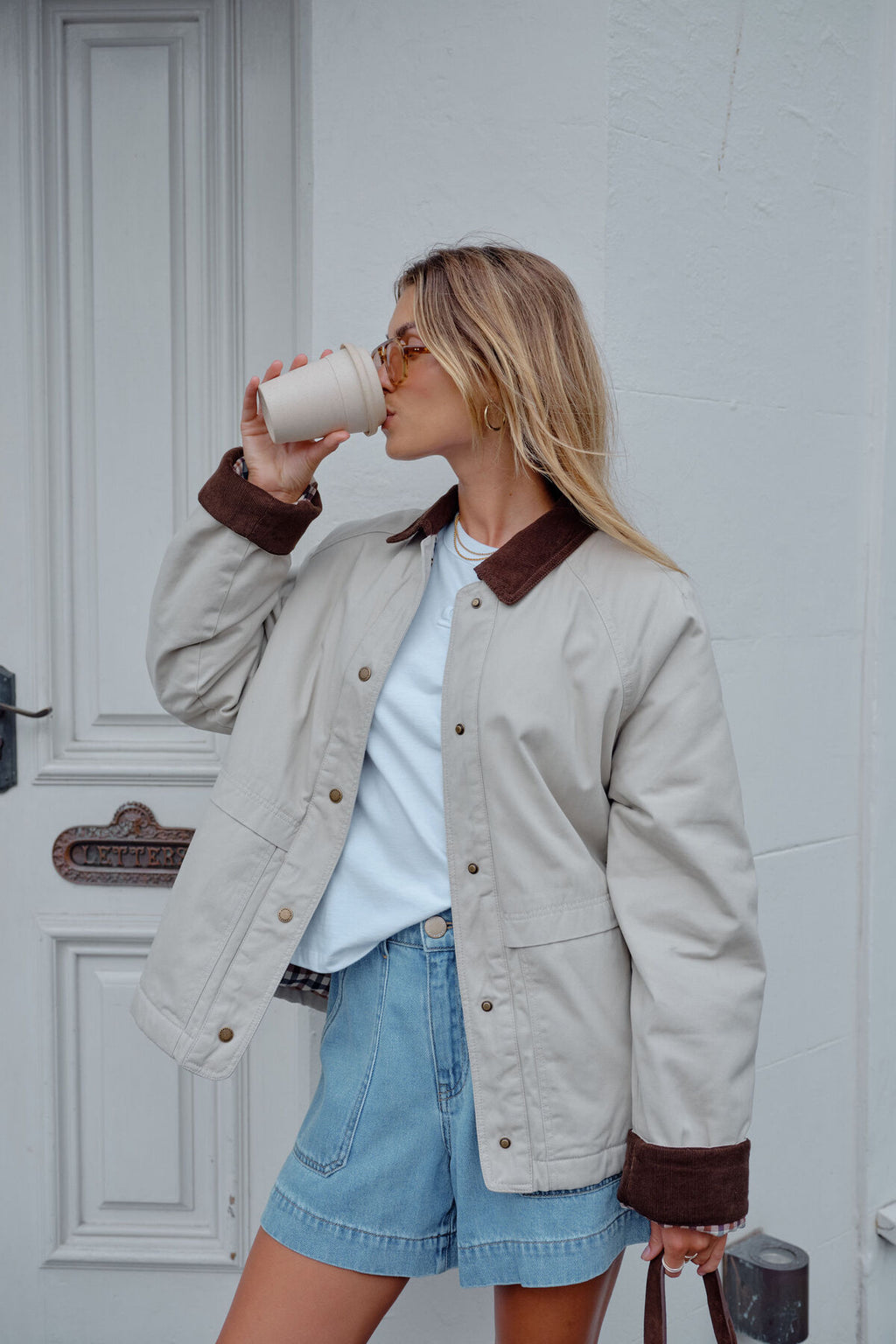 CERES LIFE BLAIR BARN JACKET - BIRCH