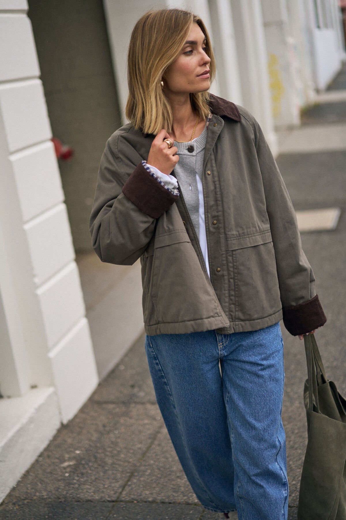 CERES LIFE BLAIR BARN JACKET - MOSS