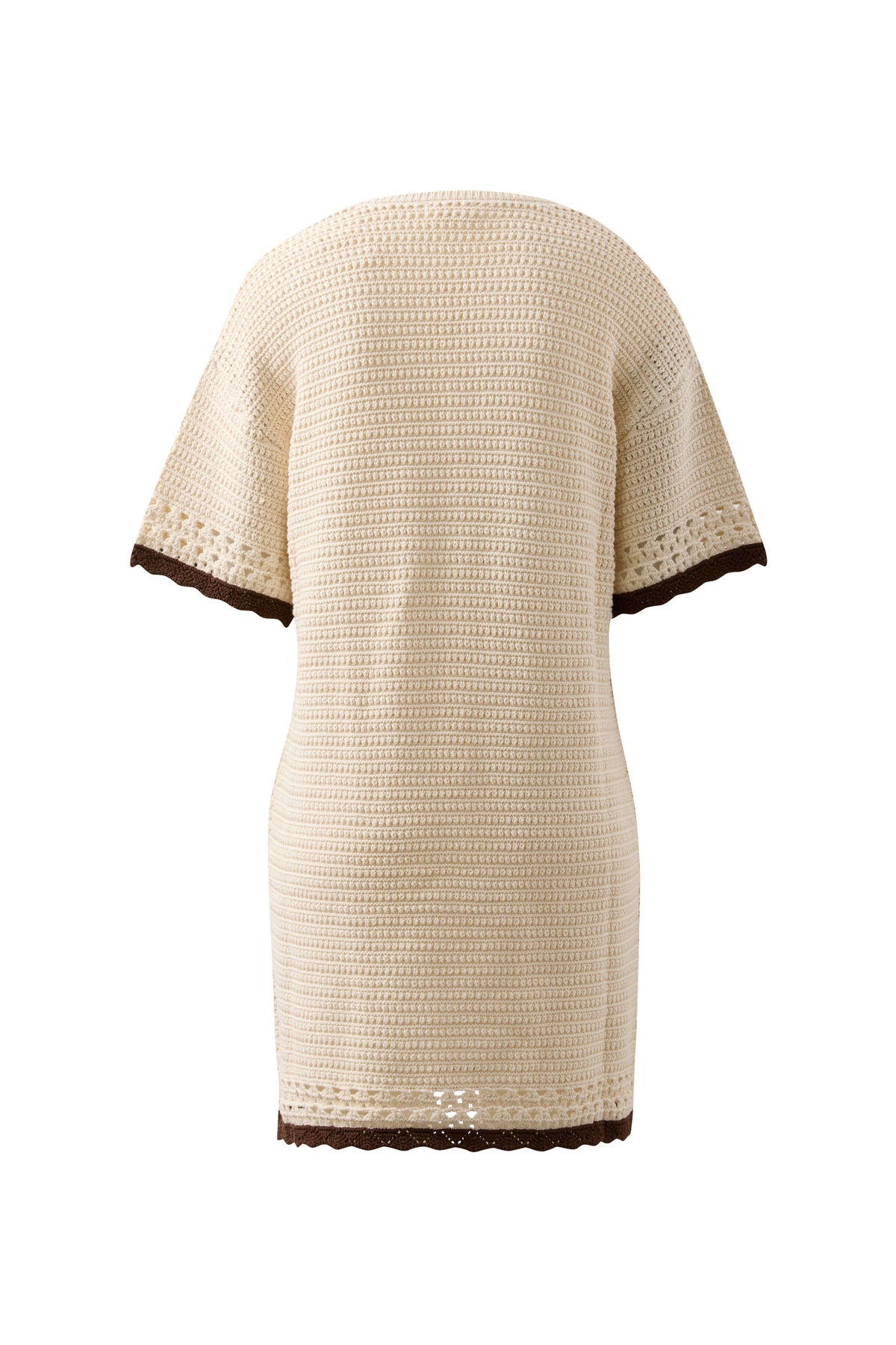 CERES LIFE BEA KNIT MINI DRESS - ECRU