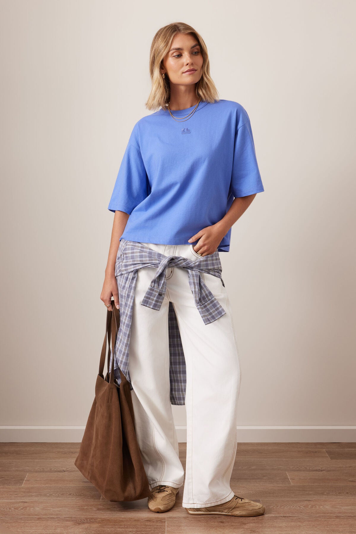 CERES LIFE PHOEBE PREMIUM TEE - VINTAGE BLUE