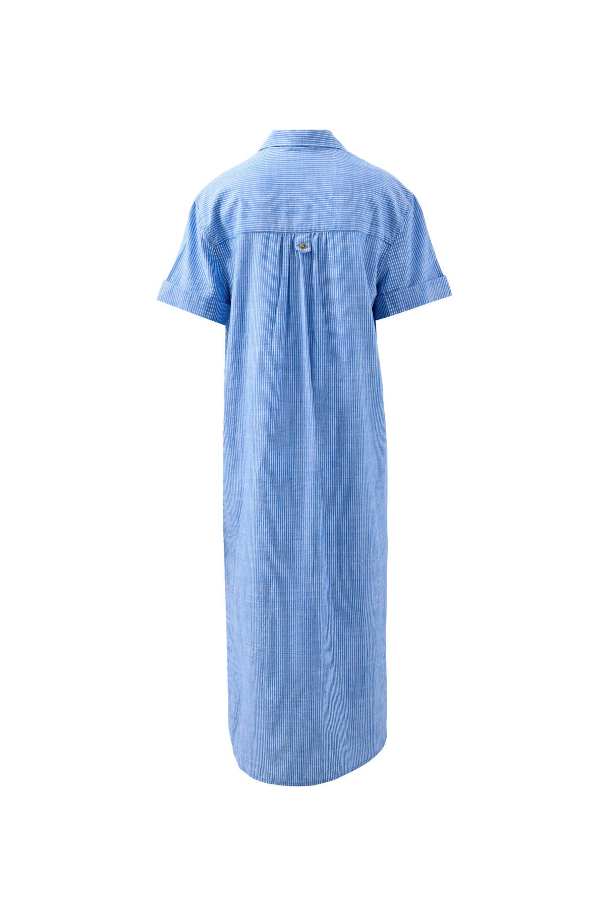 CERES LIFE HANNA MIDI SHIRT DRESS - COBALT STRIPE