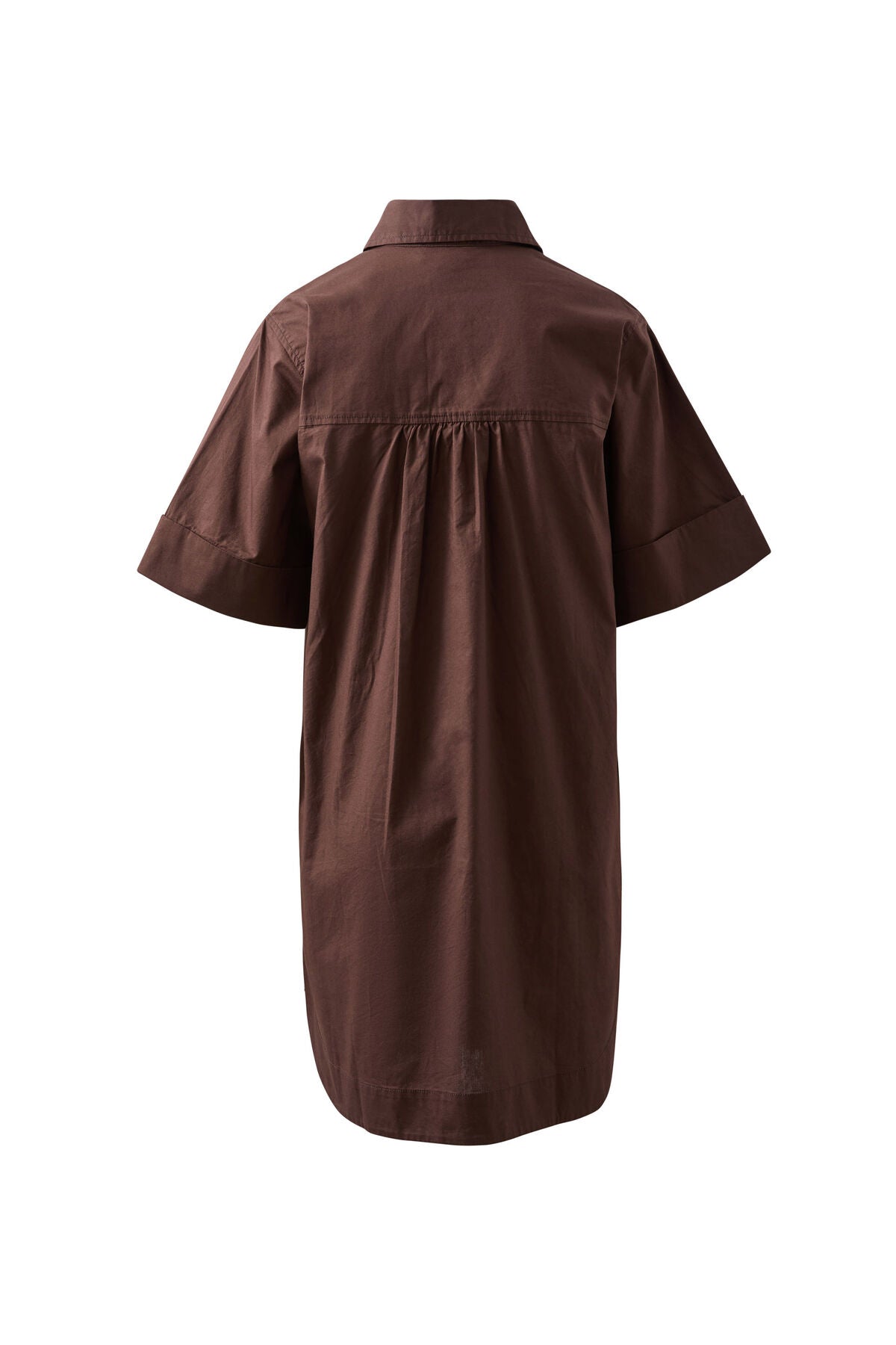 CERES LIFE AVA SHORT SLEEVE MINI DRESS - CHOCOLATE