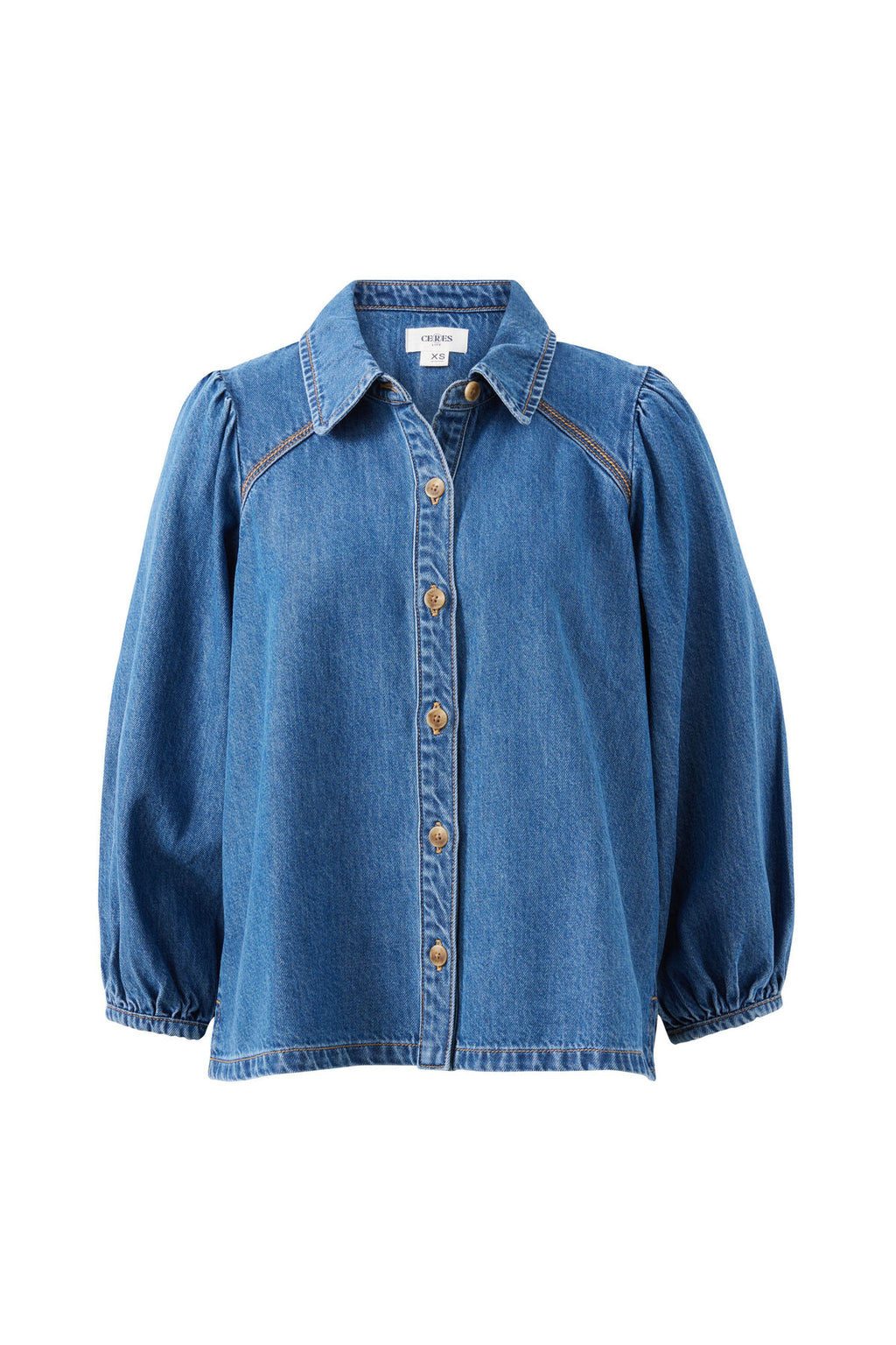 CERES LIFE LENNY SHIRT - FRESH INDIGO