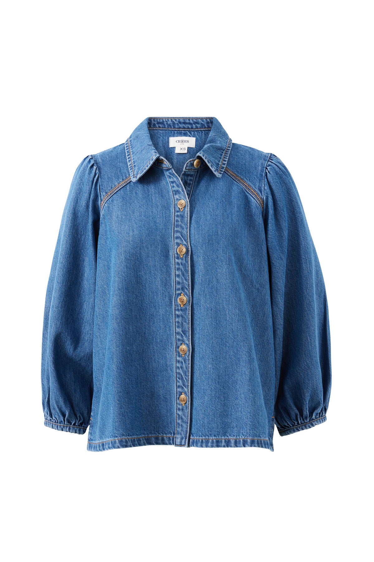 CERES LIFE LENNY SHIRT - FRESH INDIGO