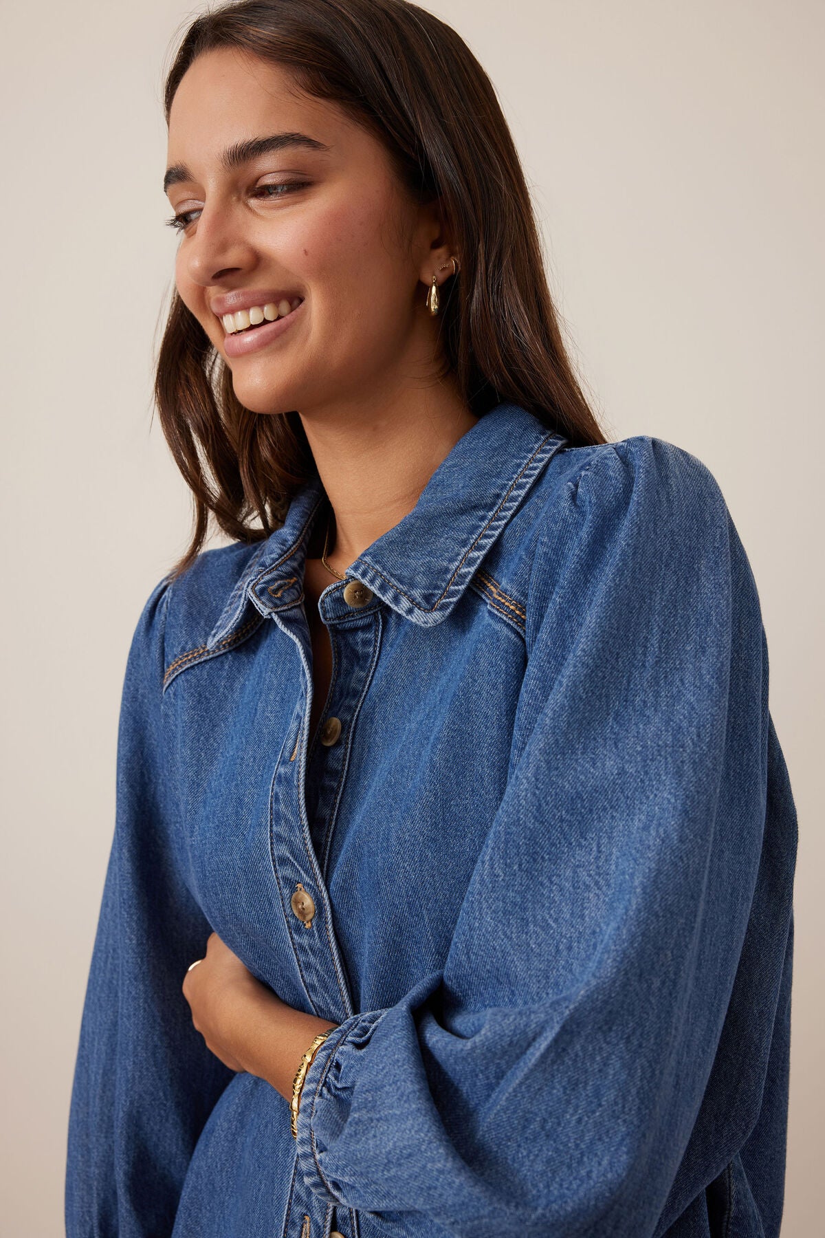 CERES LIFE LENNY SHIRT - FRESH INDIGO