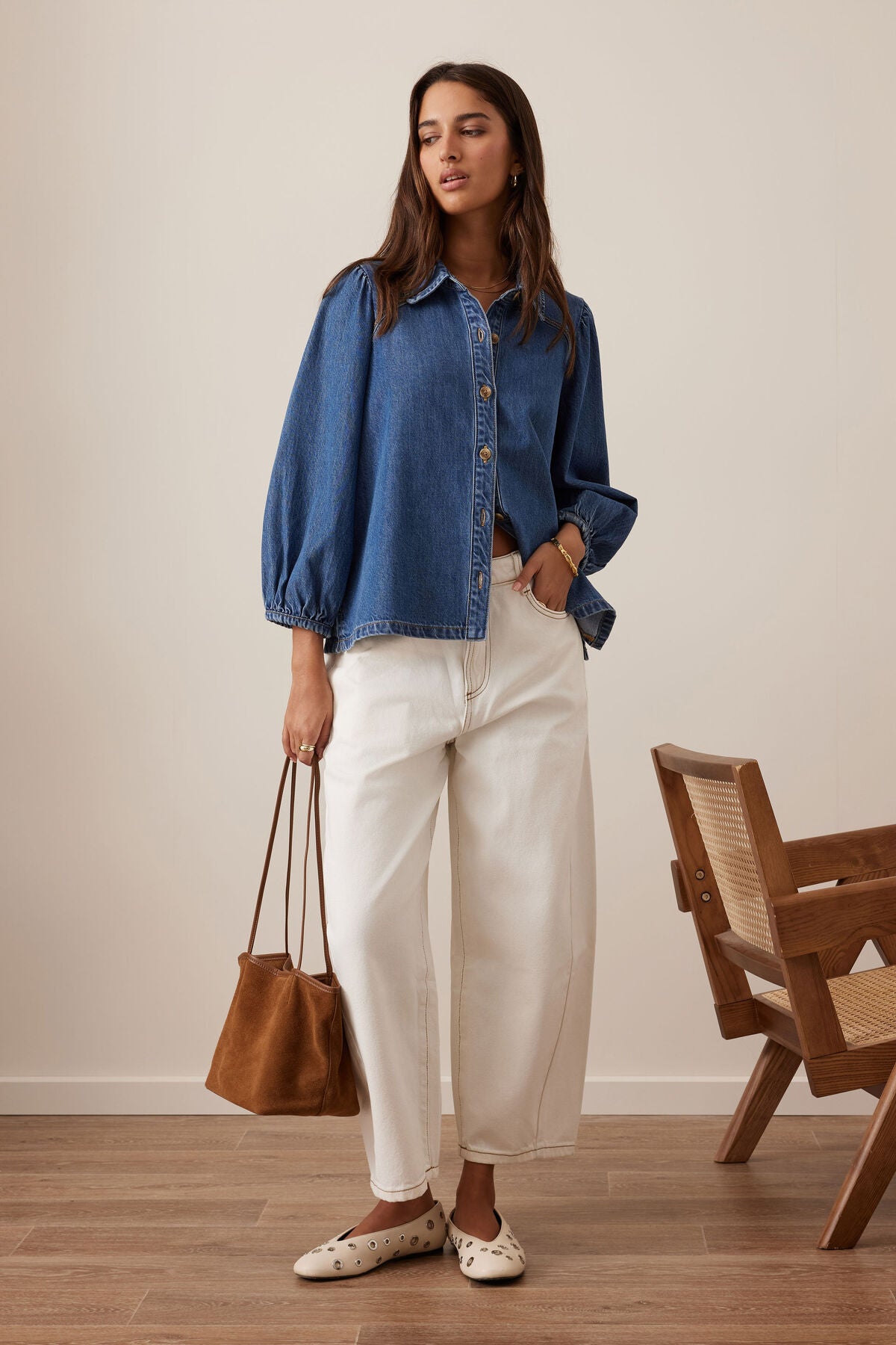 CERES LIFE LENNY SHIRT - FRESH INDIGO