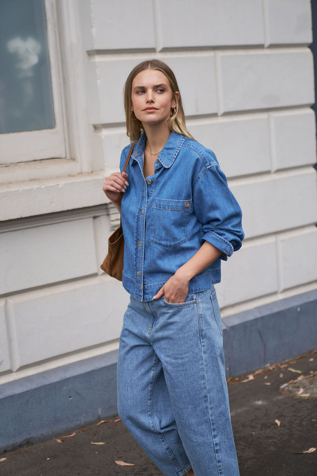 CERES LIFE ELLE ESSENTIAL SHIRT - VINTAGE BLUE