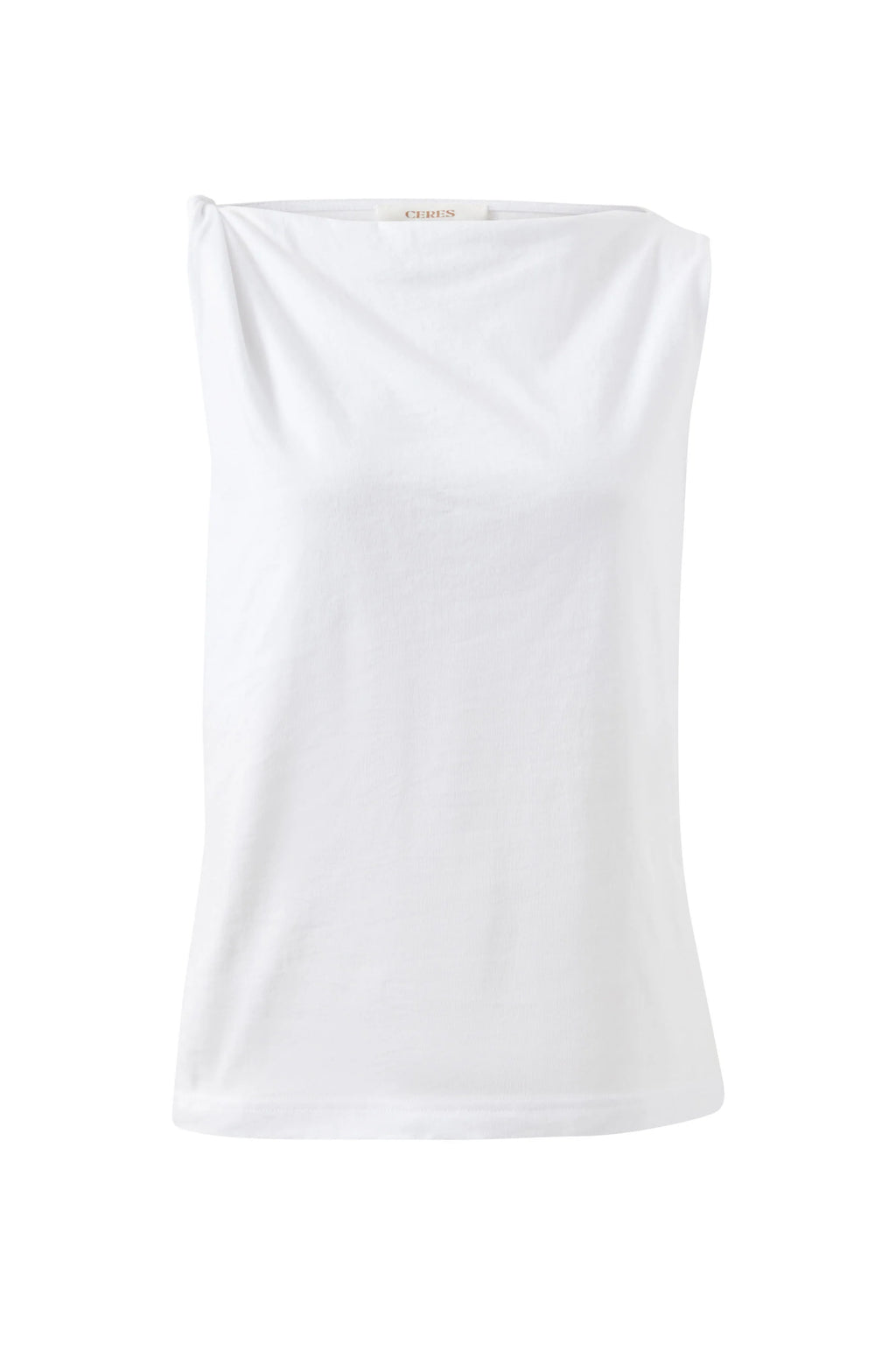 CERES LIFE TAHLIA TWIST STRAP TANK - WHITE