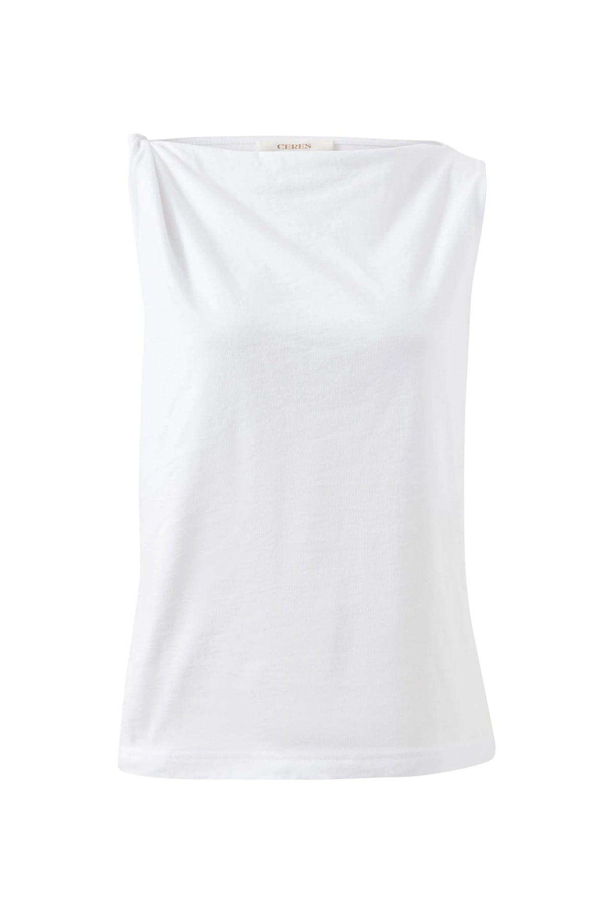 CERES LIFE TAHLIA TWIST STRAP TANK - WHITE