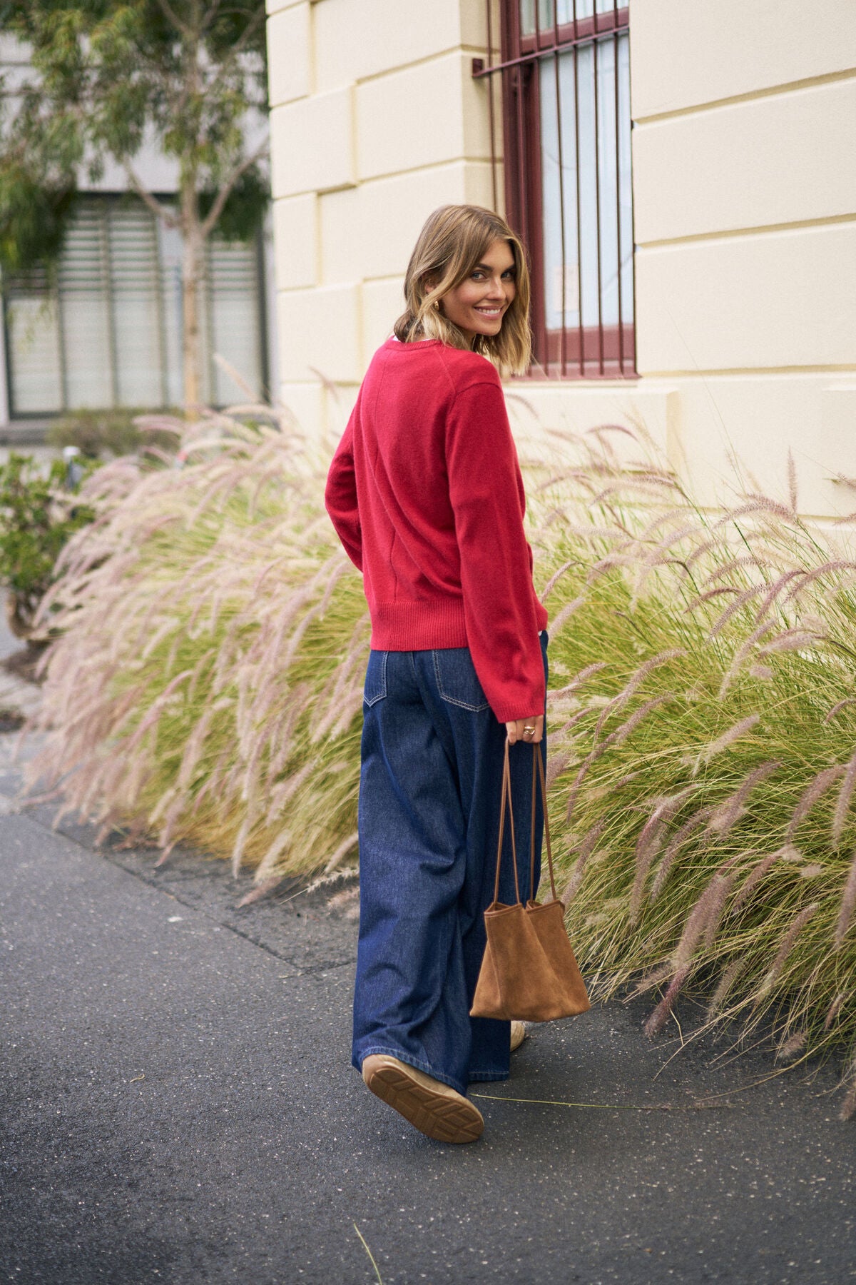 CERES LIFE NESS WOOL CASHMERE KNIT PULLOVER - CHILLI