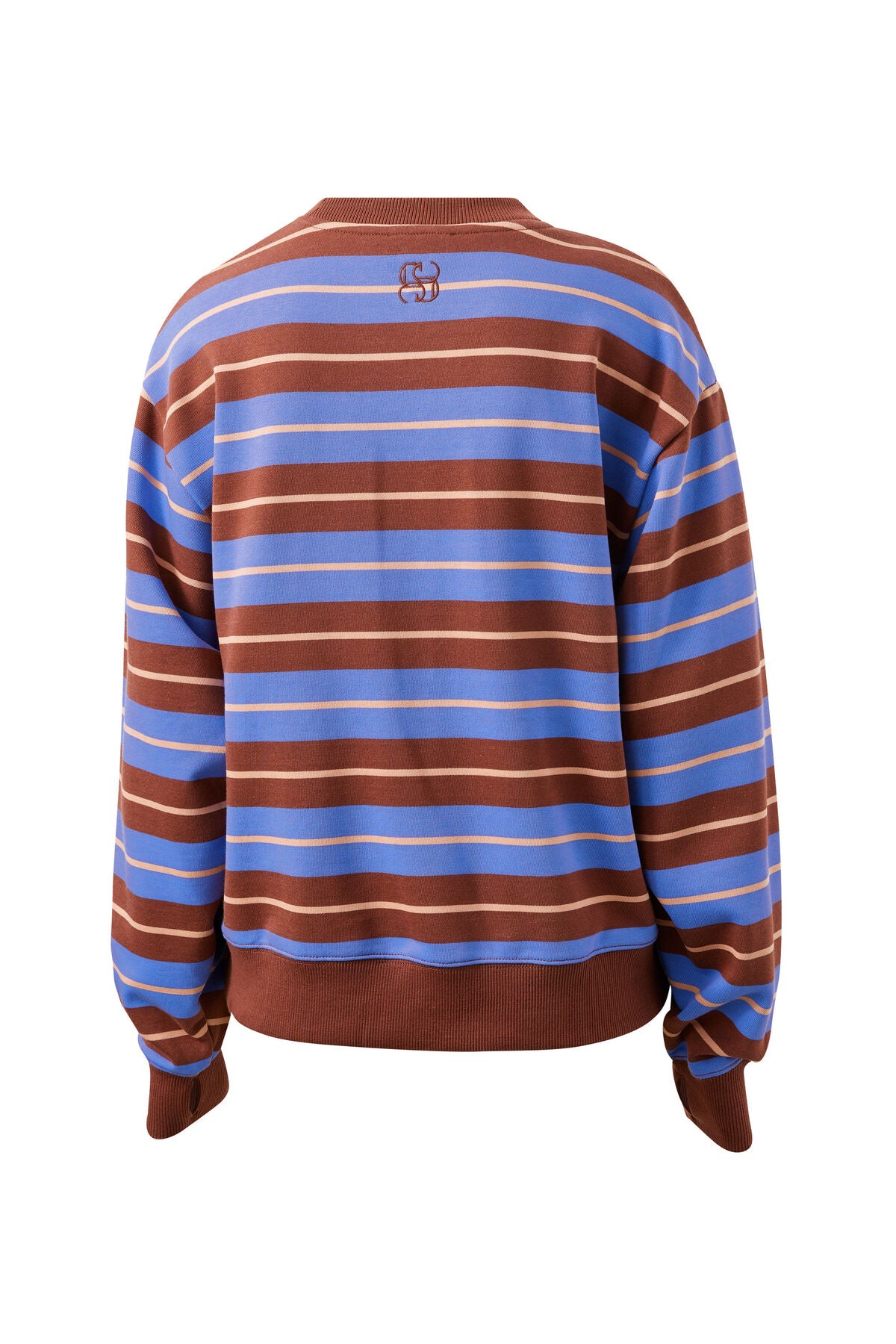 CERES LIFE ROMY CREW - VINTAGE BLUE, PINK CLAY, BURNT TOFFEE STRIPE
