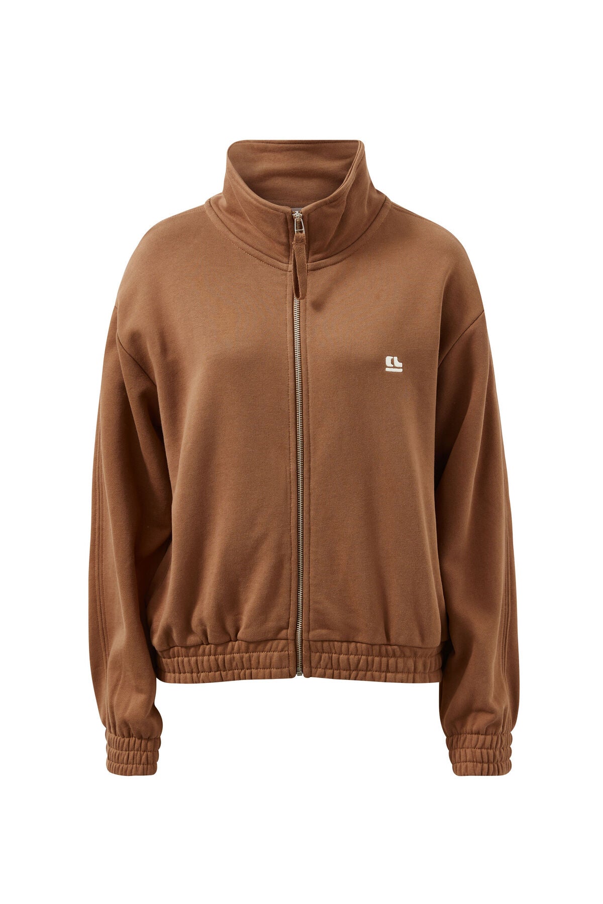 CERES LIFE FREYA ZIP THRU SWEAT - TOFFEE