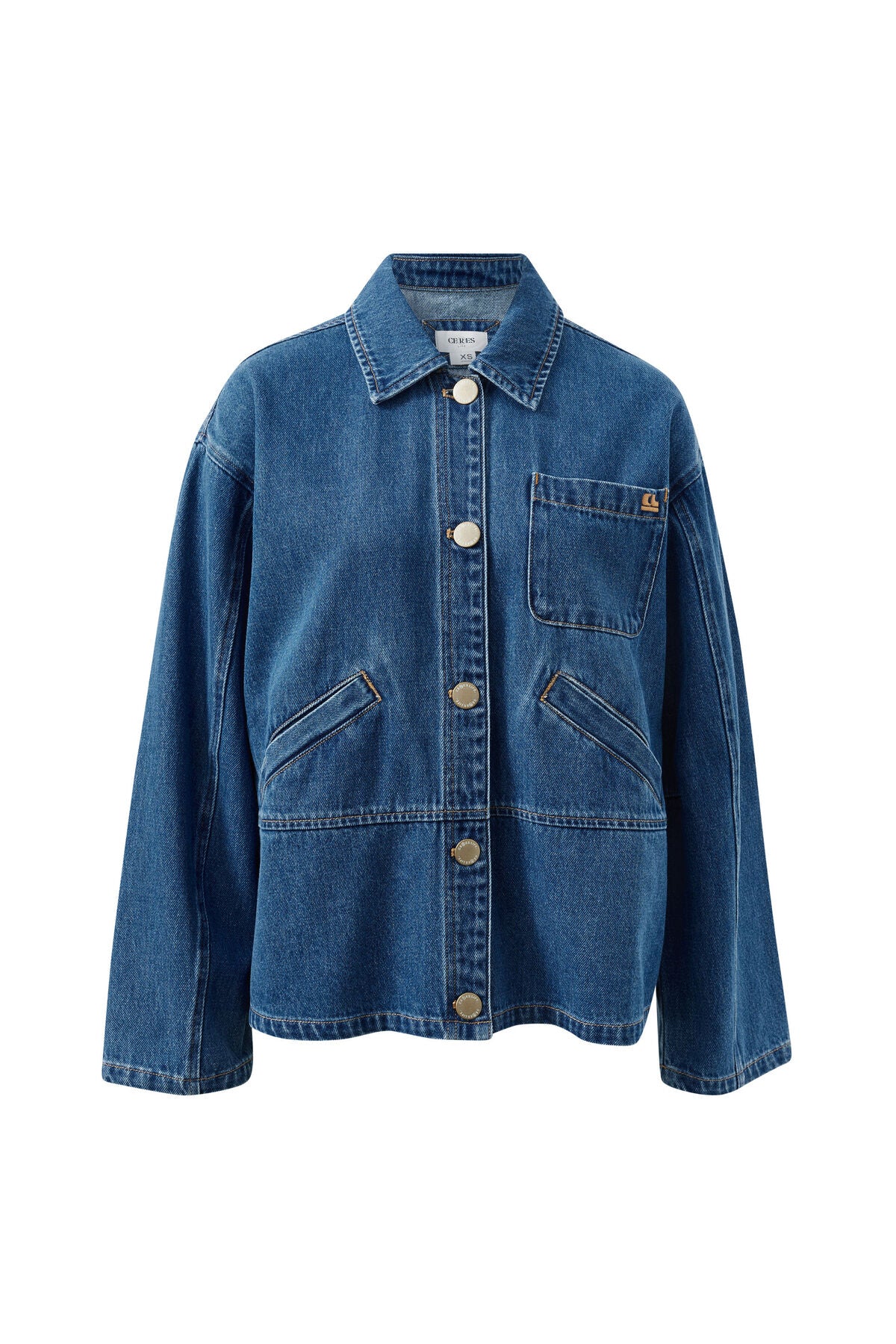 CERES LIFE ZIGGY SHACKET - FRESH INDIGO