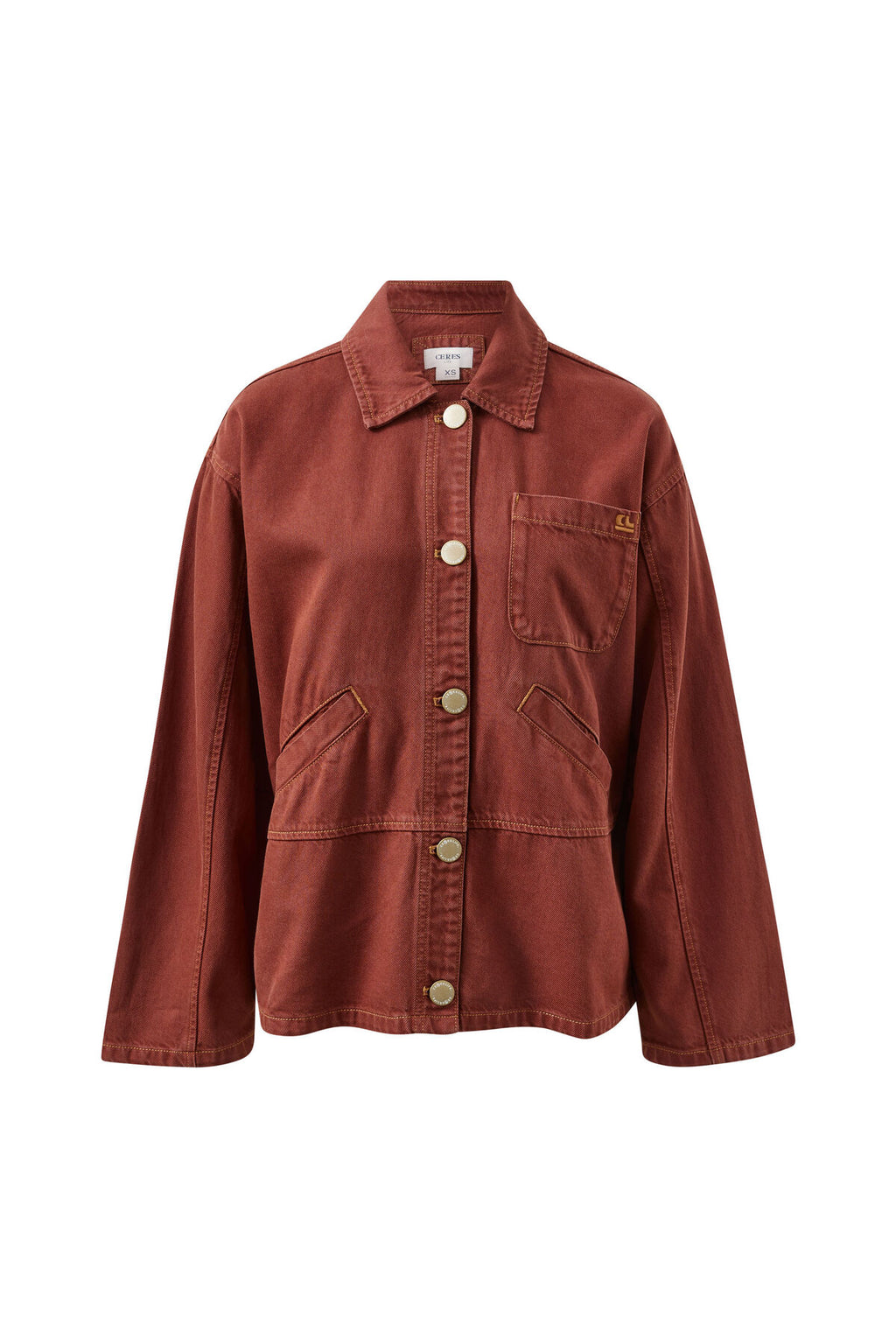 CERES LIFE ZIGGY SHACKET - BURNT TOFFEE