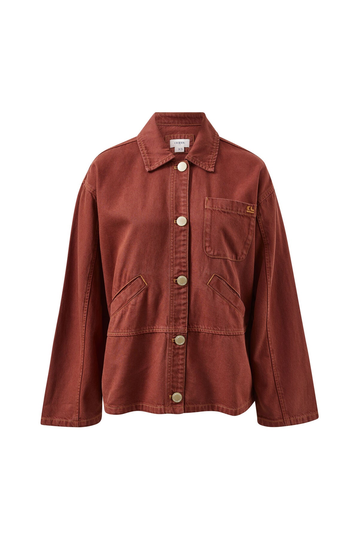 CERES LIFE ZIGGY SHACKET - BURNT TOFFEE
