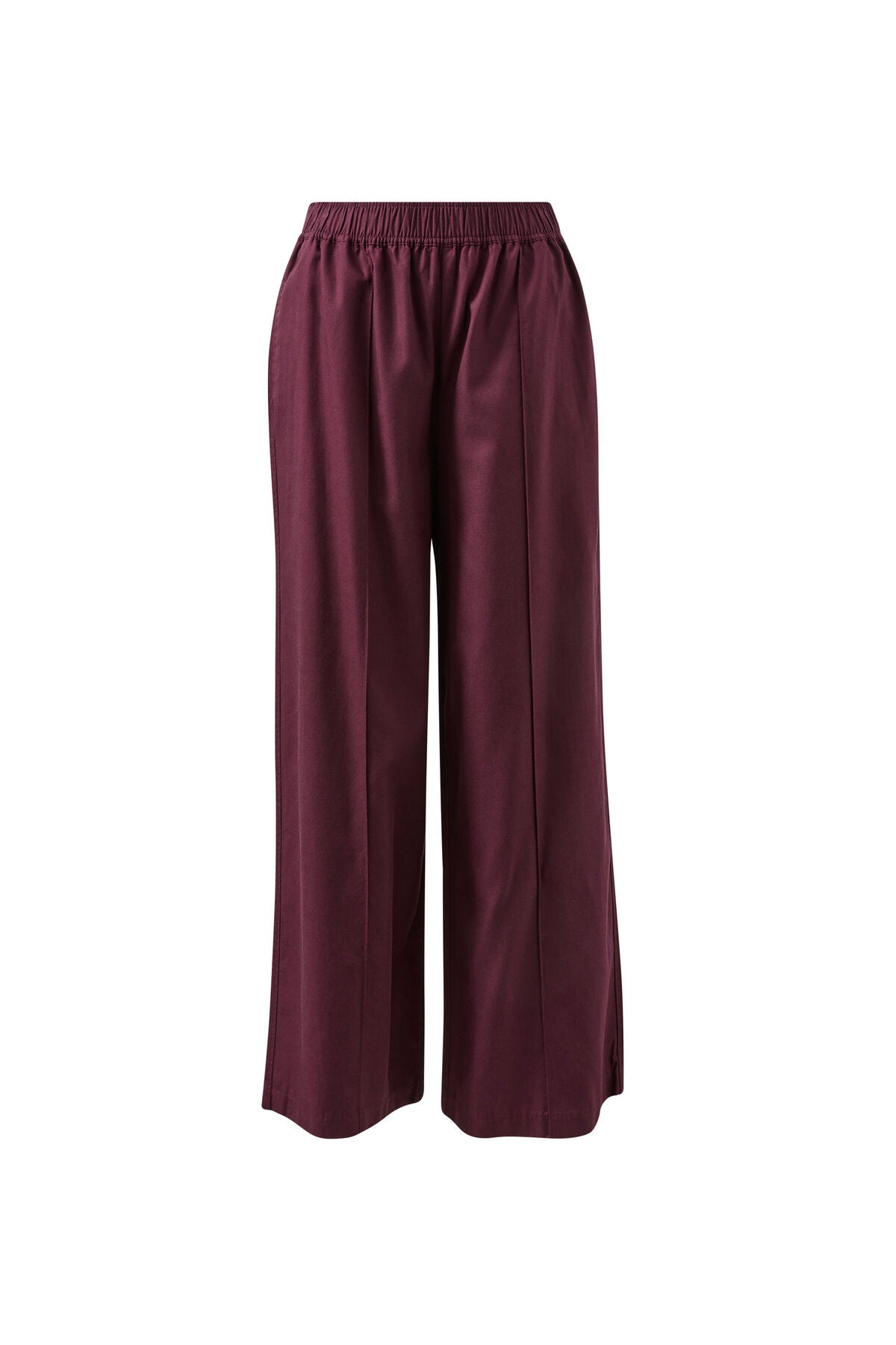 CERES LIFE IZZIE PINSTITCH PANT - BURGUNDY