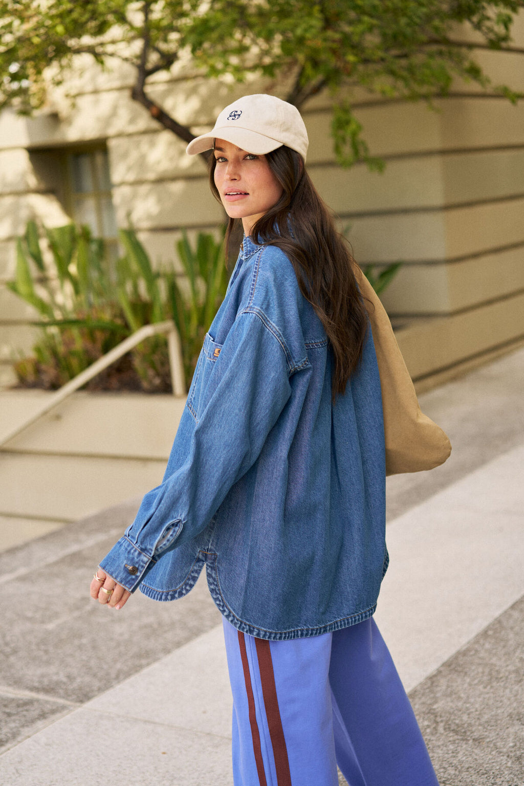 CERES LIFE GWYNNE SHIRT - FRESH INDIGO