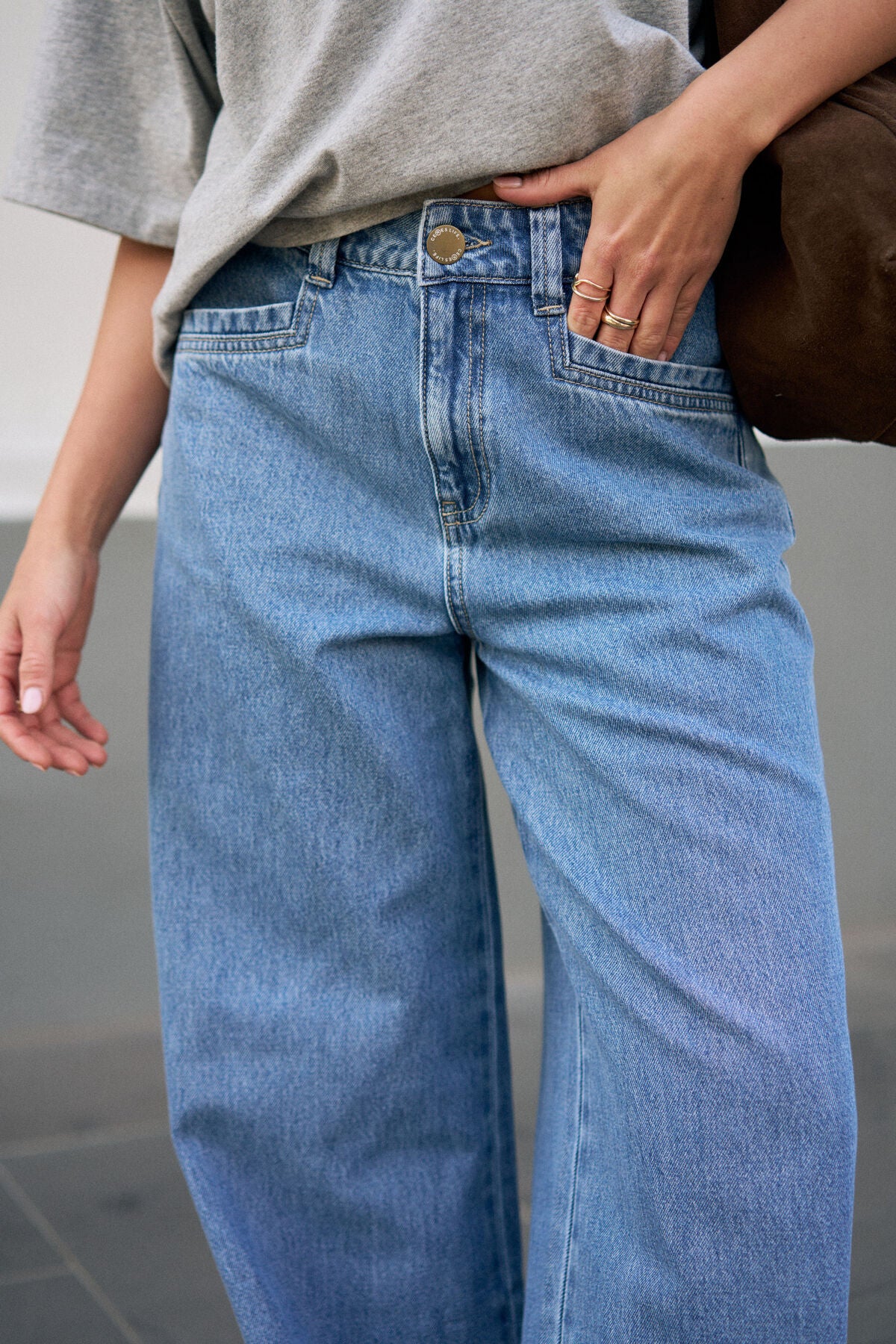 CERES LIFE REESE WIDE JEAN - VINTAGE BLUE