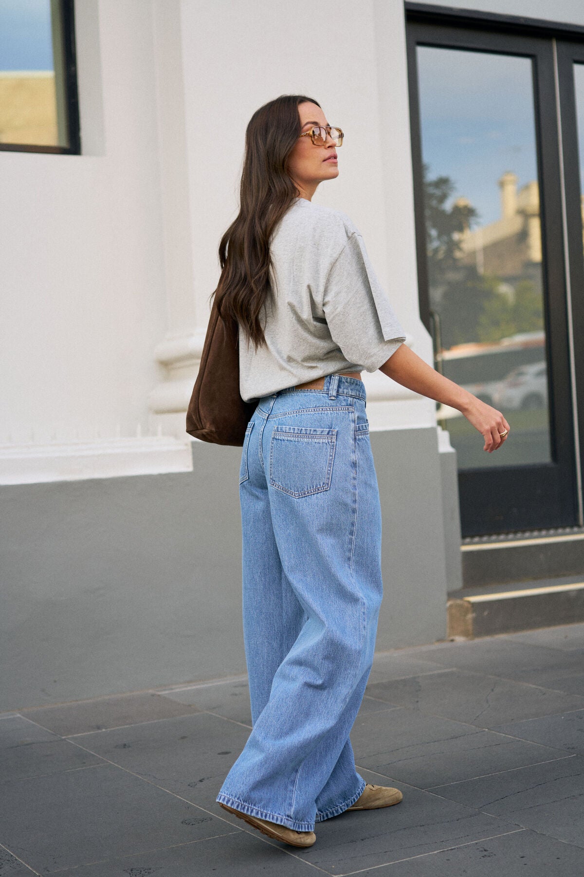 CERES LIFE REESE WIDE JEAN - VINTAGE BLUE