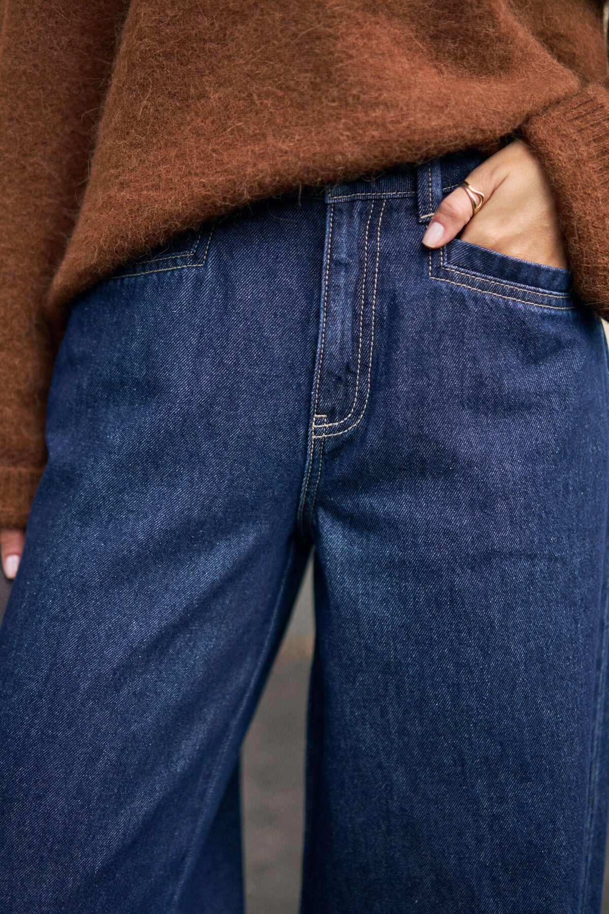 CERES LIFE REESE WIDE JEAN - MIDNIGHT