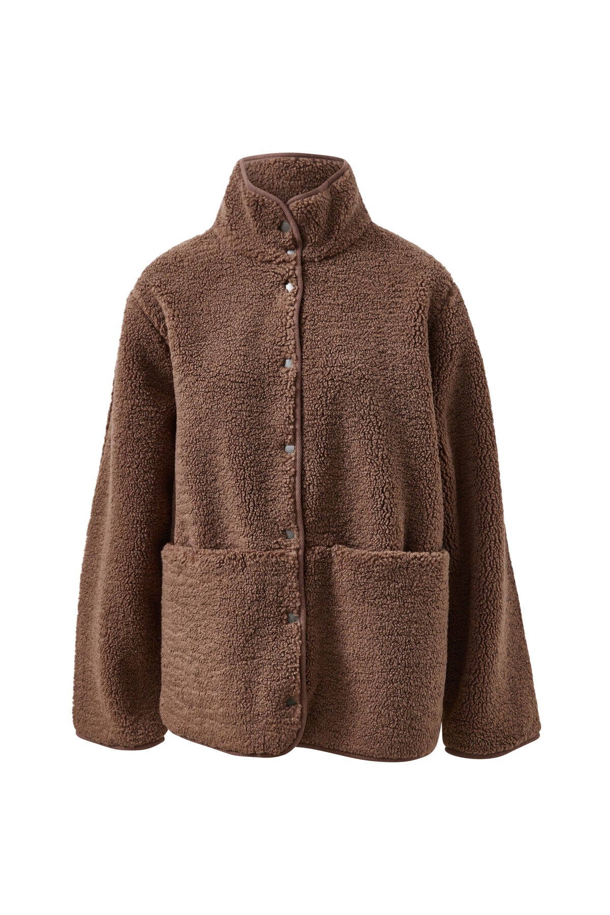 CERES LIFE TEDDY JACKET - CHOCOLATE