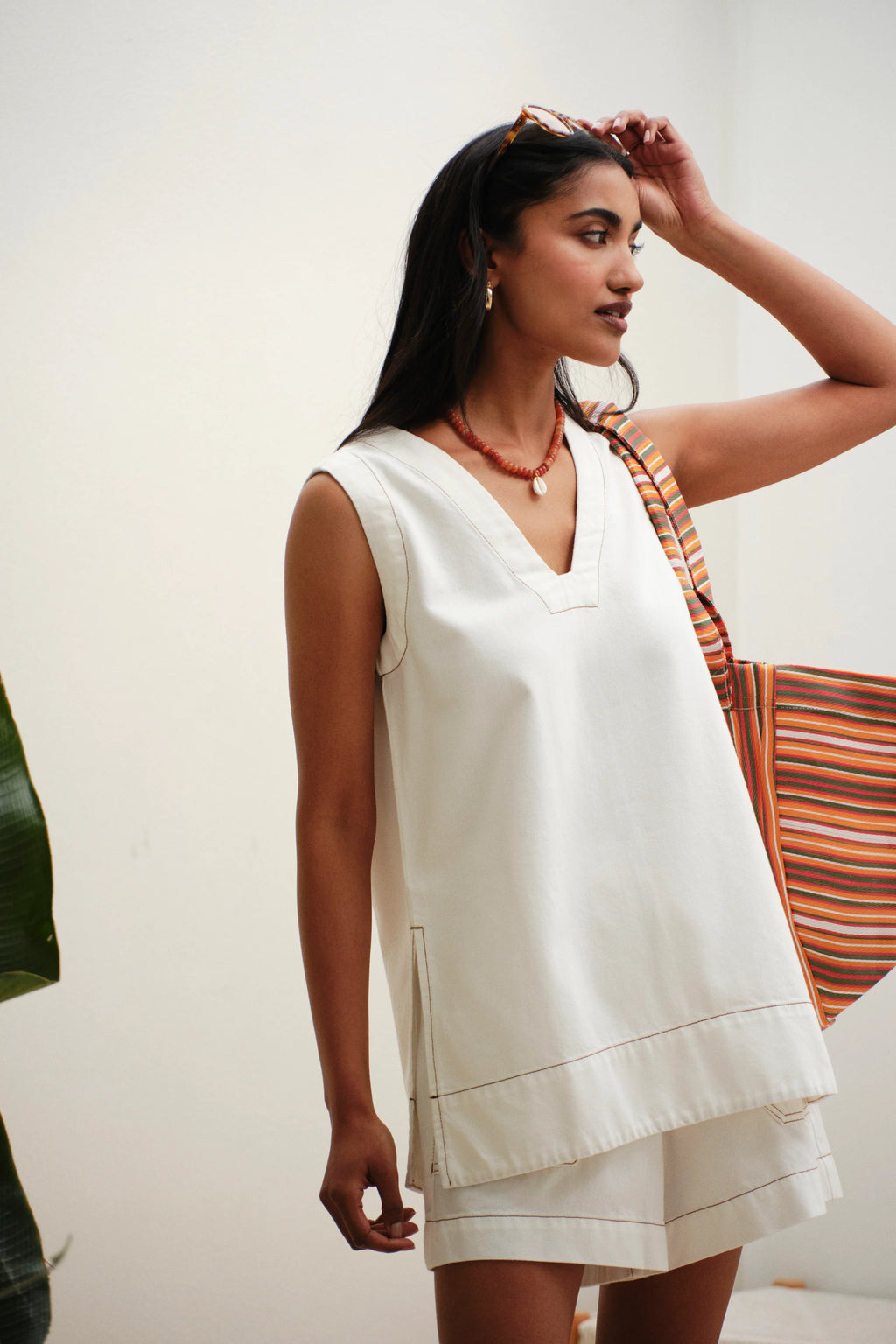 CERES LIFE WINNIE TUNIC - FRESH ECRU