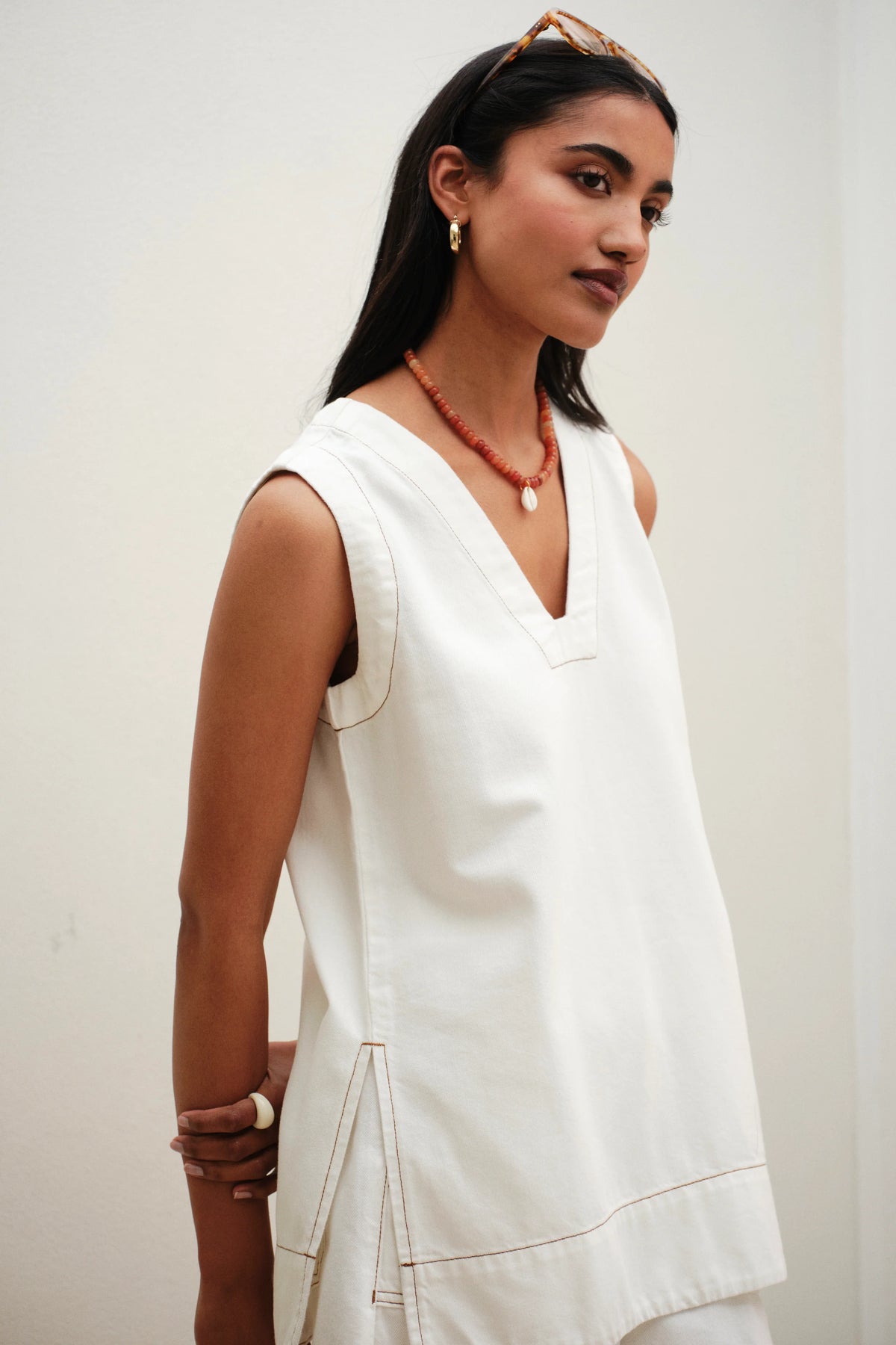 CERES LIFE WINNIE TUNIC - FRESH ECRU