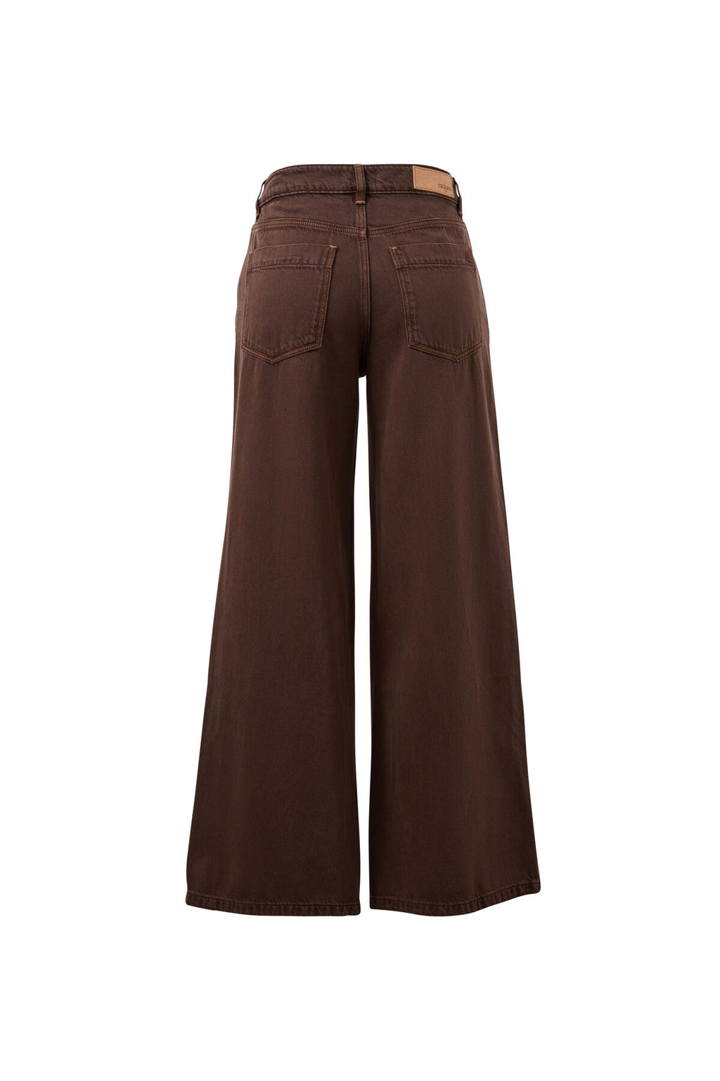 CERES LIFE WILLOW SOFT WIDE LEG JEAN - CHOCOLATE