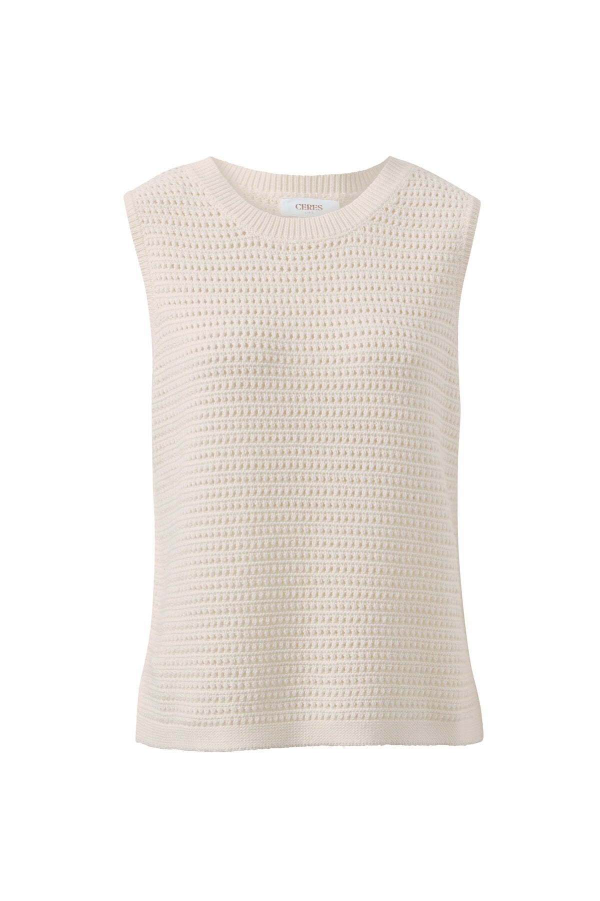 CERES LIFE MADDY MESH TANK - MILK