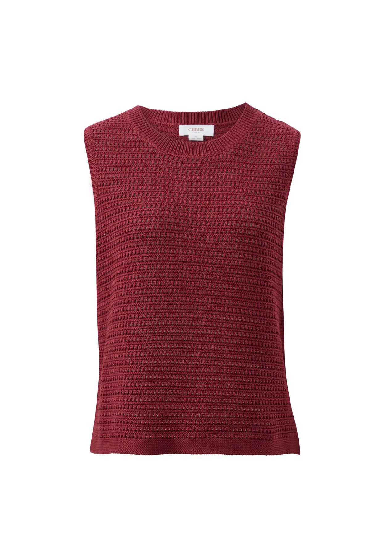 CERES LIFE MADDY MESH TANK - MULBERRY