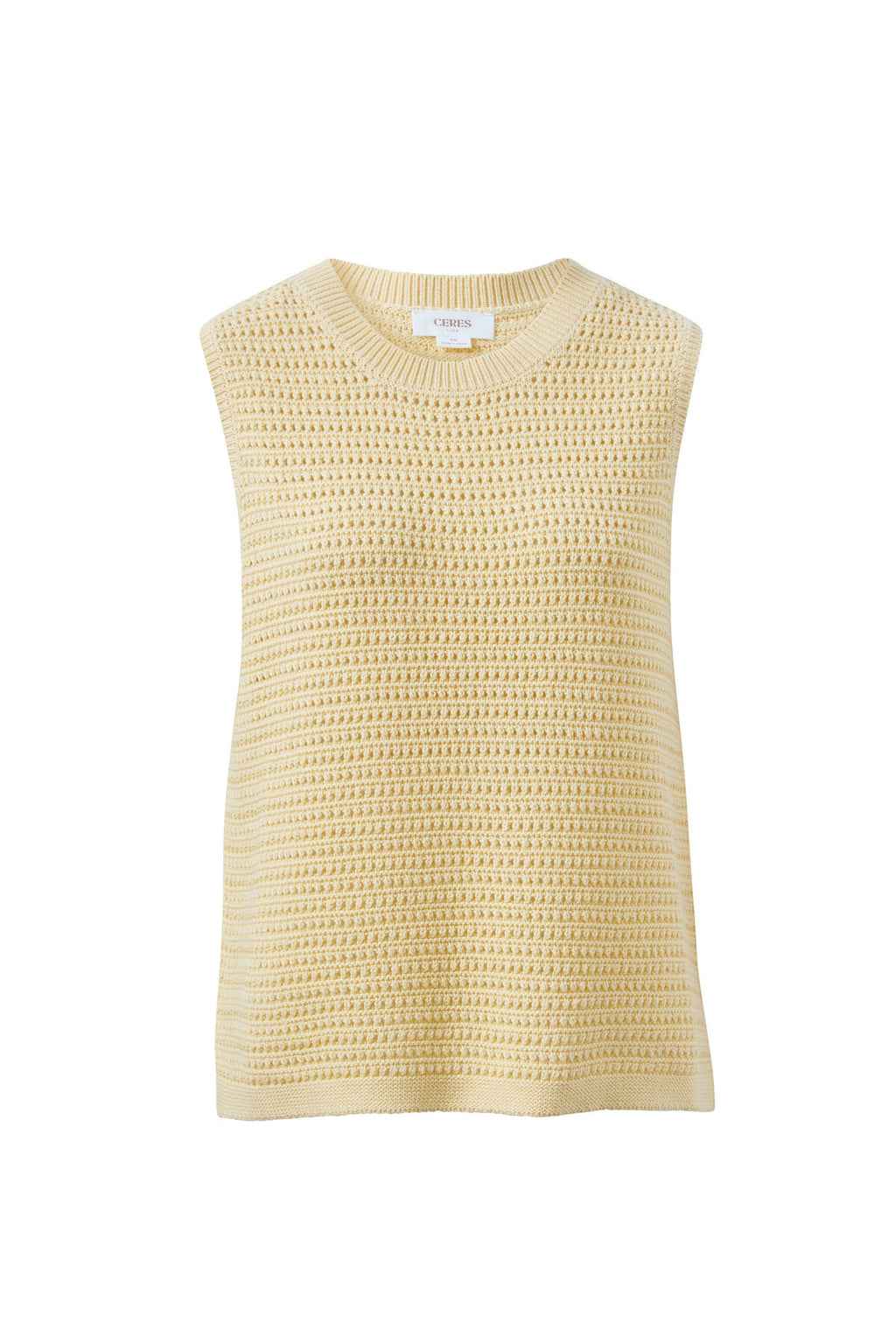 CERES LIFE MADDY MESH TANK - NEW BUTTER