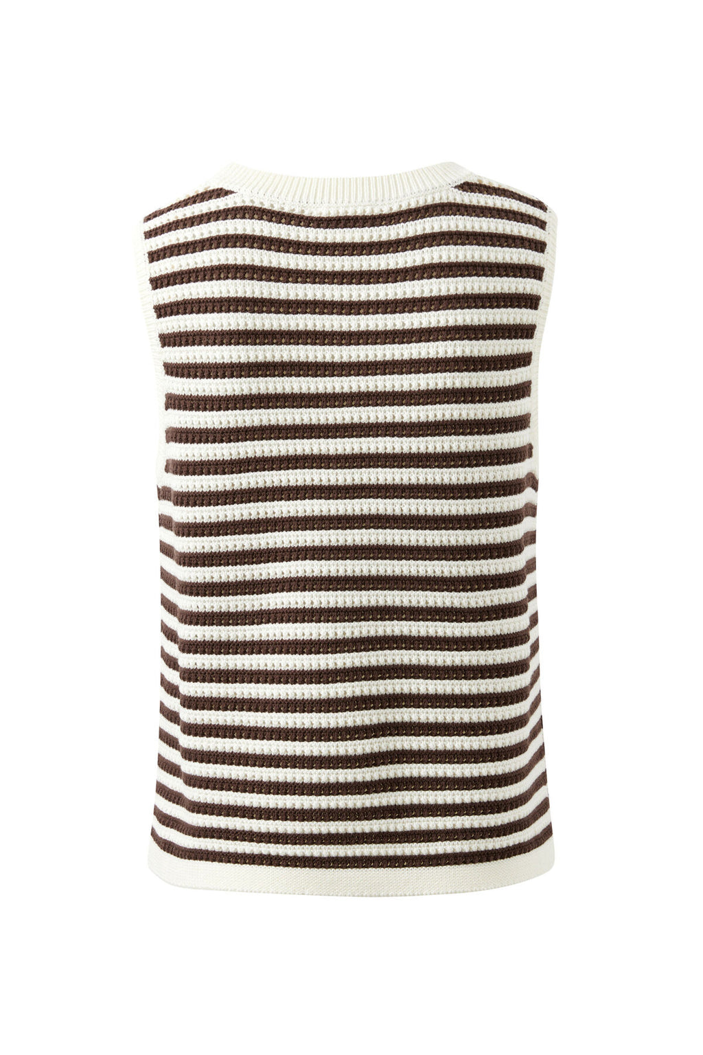 CERES LIFE MADDY MESH TANK - BRUNETTE STRIPE