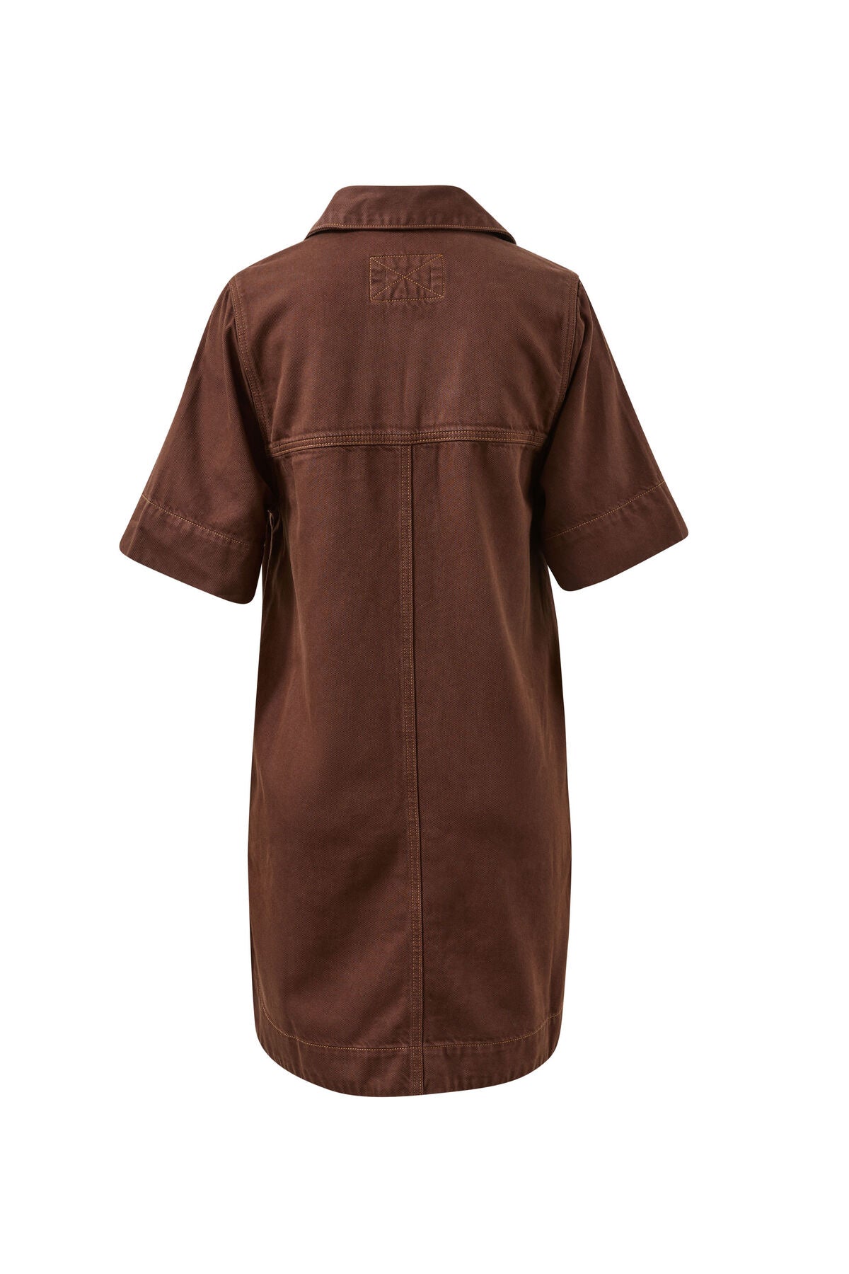 CERES LIFE BONNIE RELAXED SHIRTDRESS - CHOCOLATE