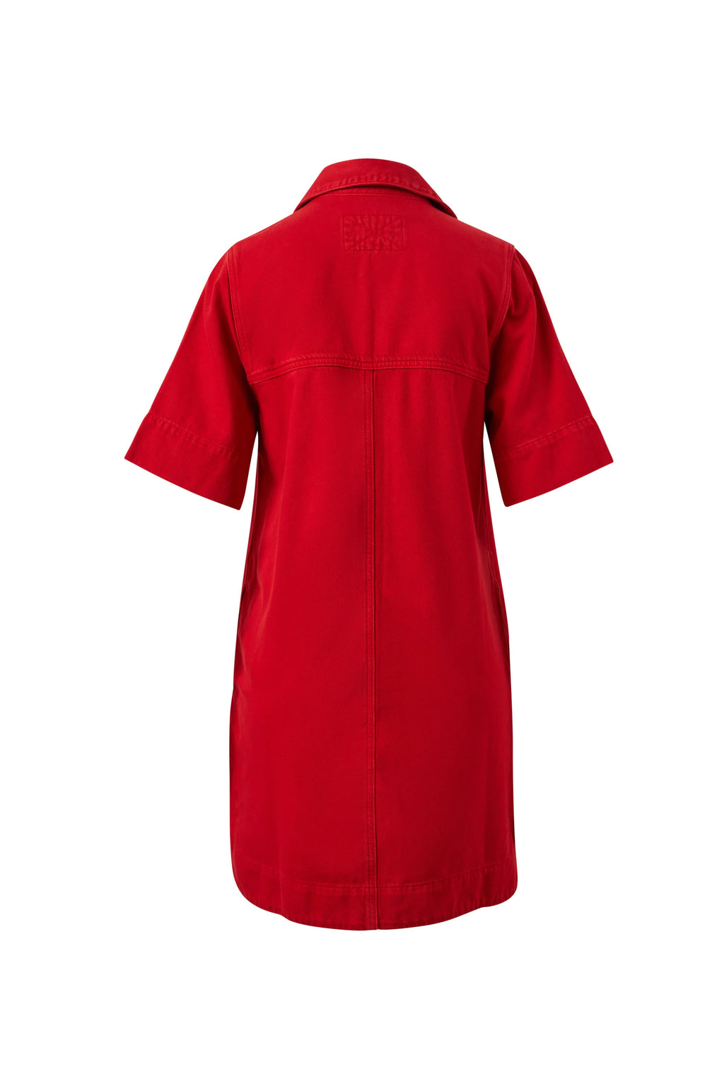 CERES LIFE BONNIE RELAXED SHIRTDRESS - CRIMSON