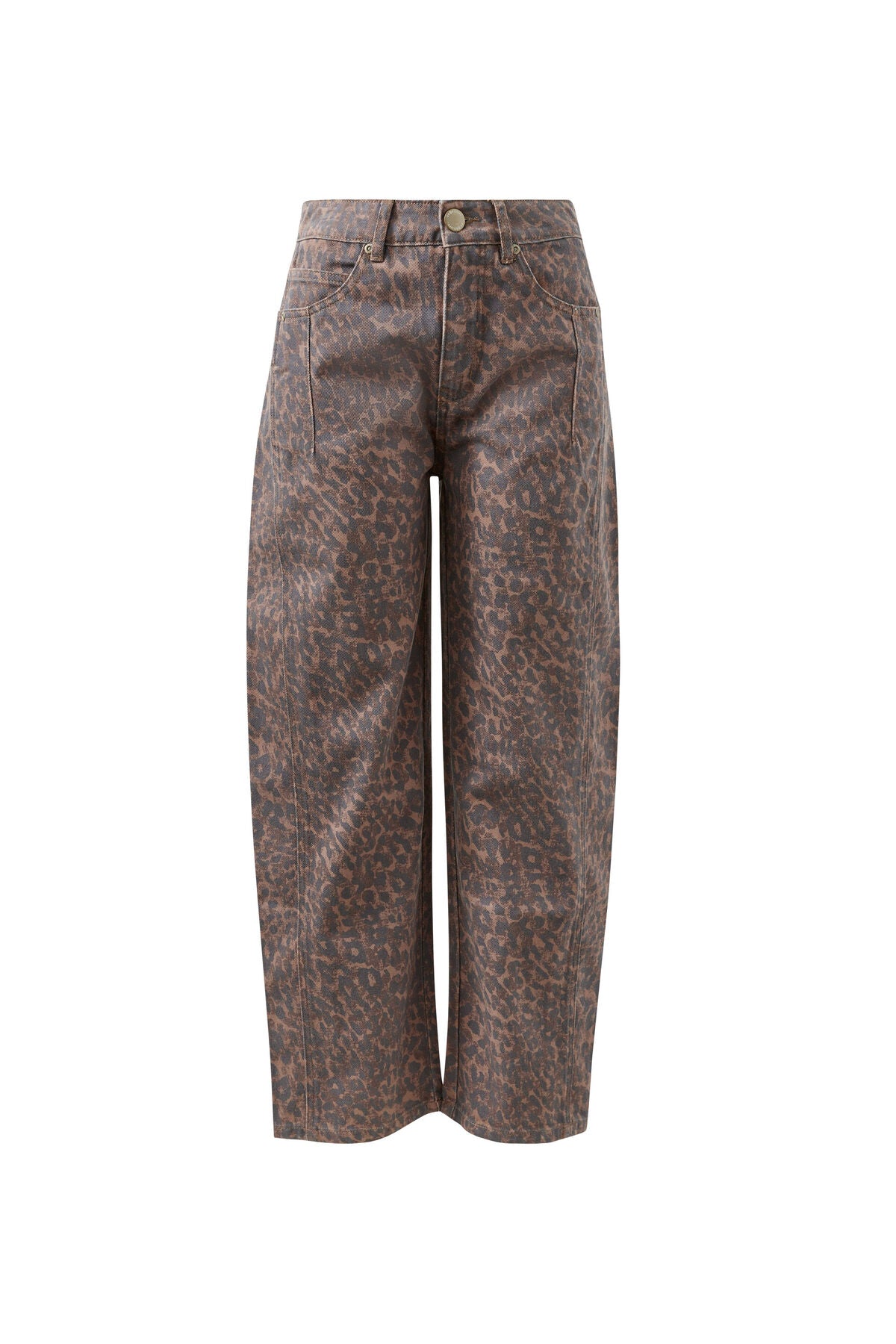 CERES LIFE HARPER BARREL JEAN - LEOPARD