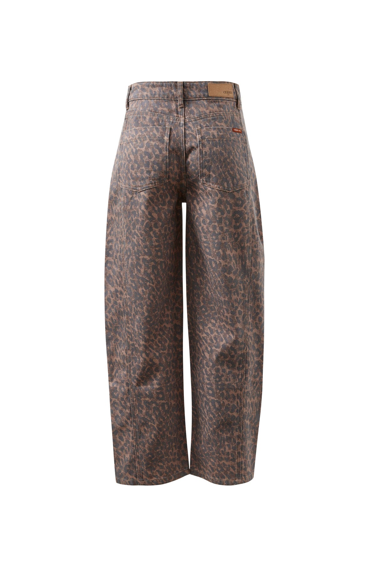 CERES LIFE HARPER BARREL JEAN - LEOPARD