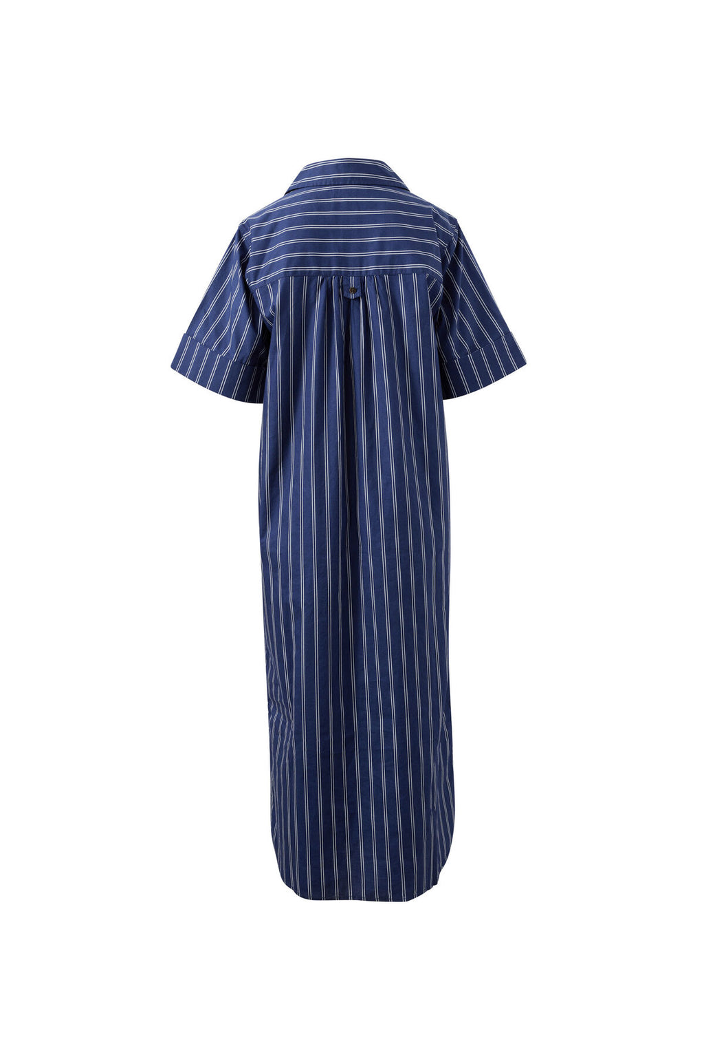 CERES LIFE SAMARA MIDI SHIRT DRESS - PRUSSIAN BLUE STRIPE