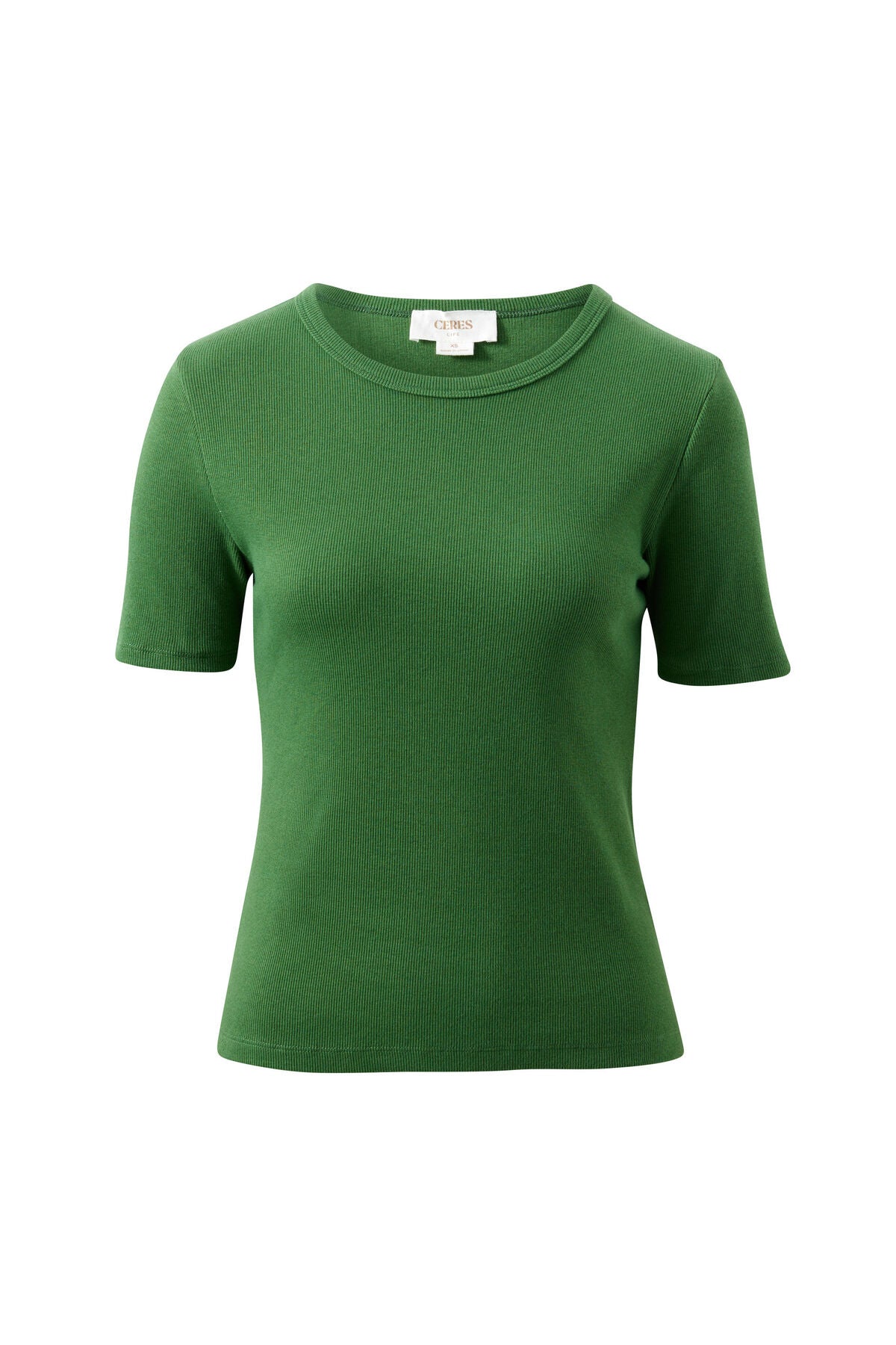 CERES LIFE LUELLA RIBBED TEE - BASIL