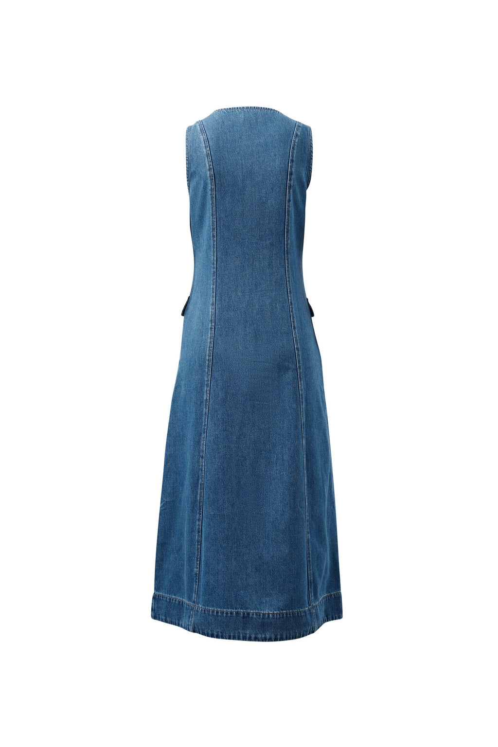 CERES LIFE TAYLOR DENIM MIDI DRESS - FRESH INDIGO