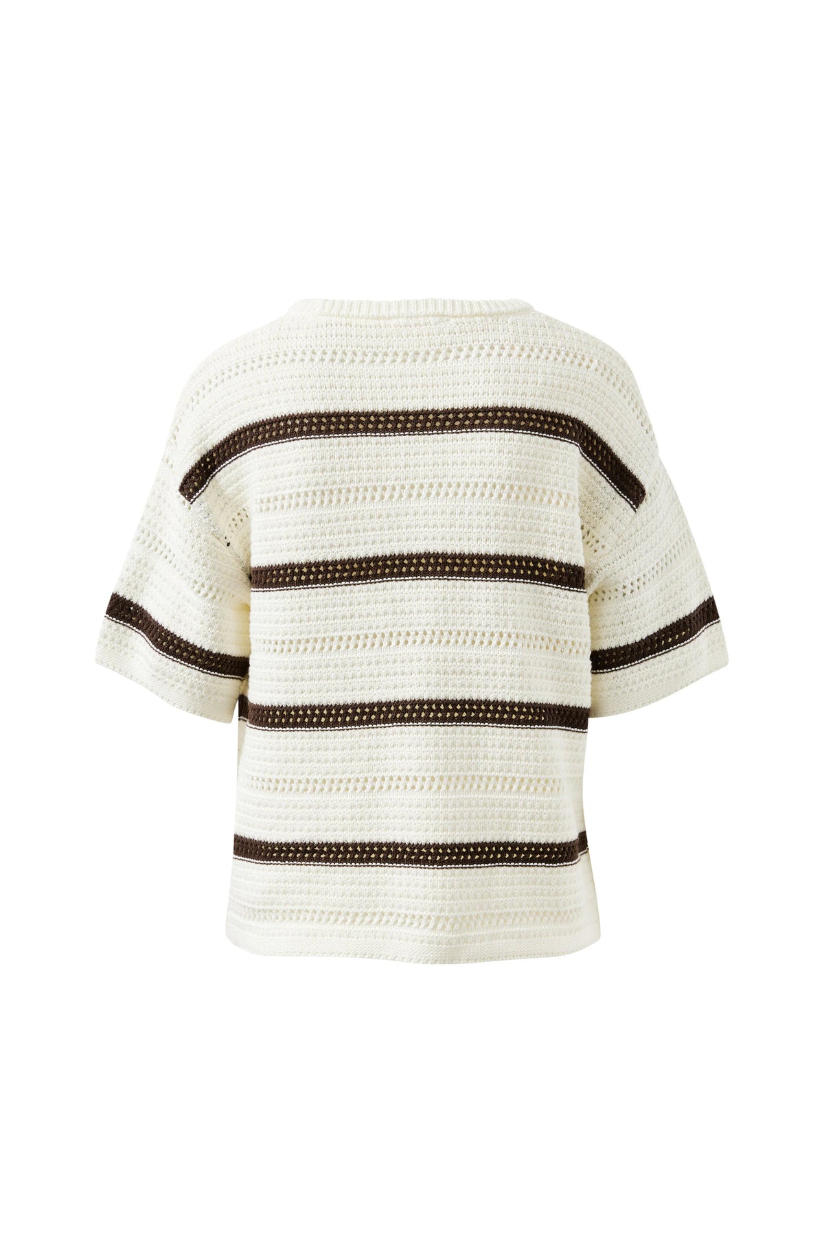 CERES LIFE NELLIE BOXY KNIT TEE - BRUNETTE WIDE STRIPE