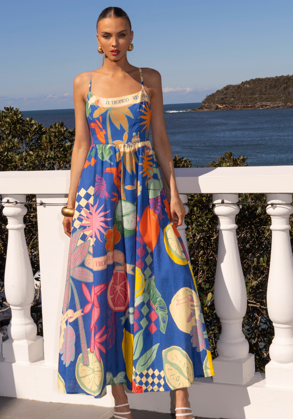 RIO MAXI DRESS - TROPICO PRINT