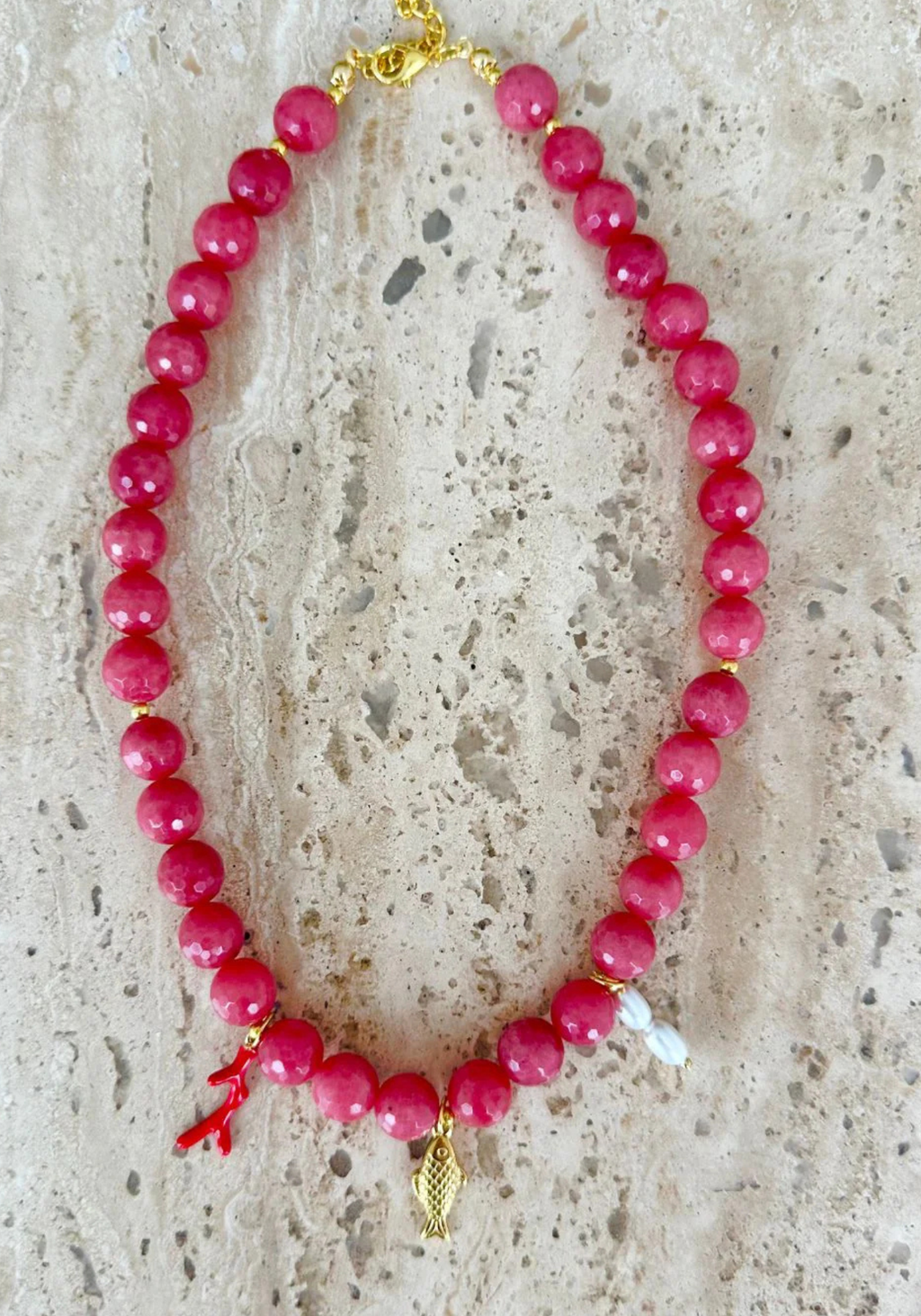 SEA PENDANT NECKLACE - STRAWBERRY