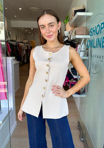 DANIA VEST - CREAM