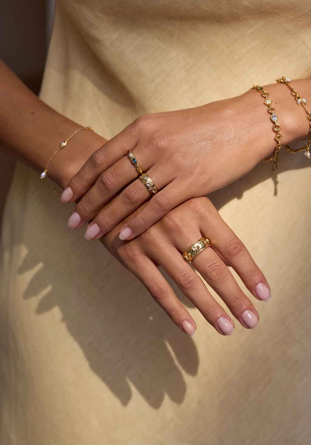 TONI MAY ESTELLE TOPAZ RING - GOLD