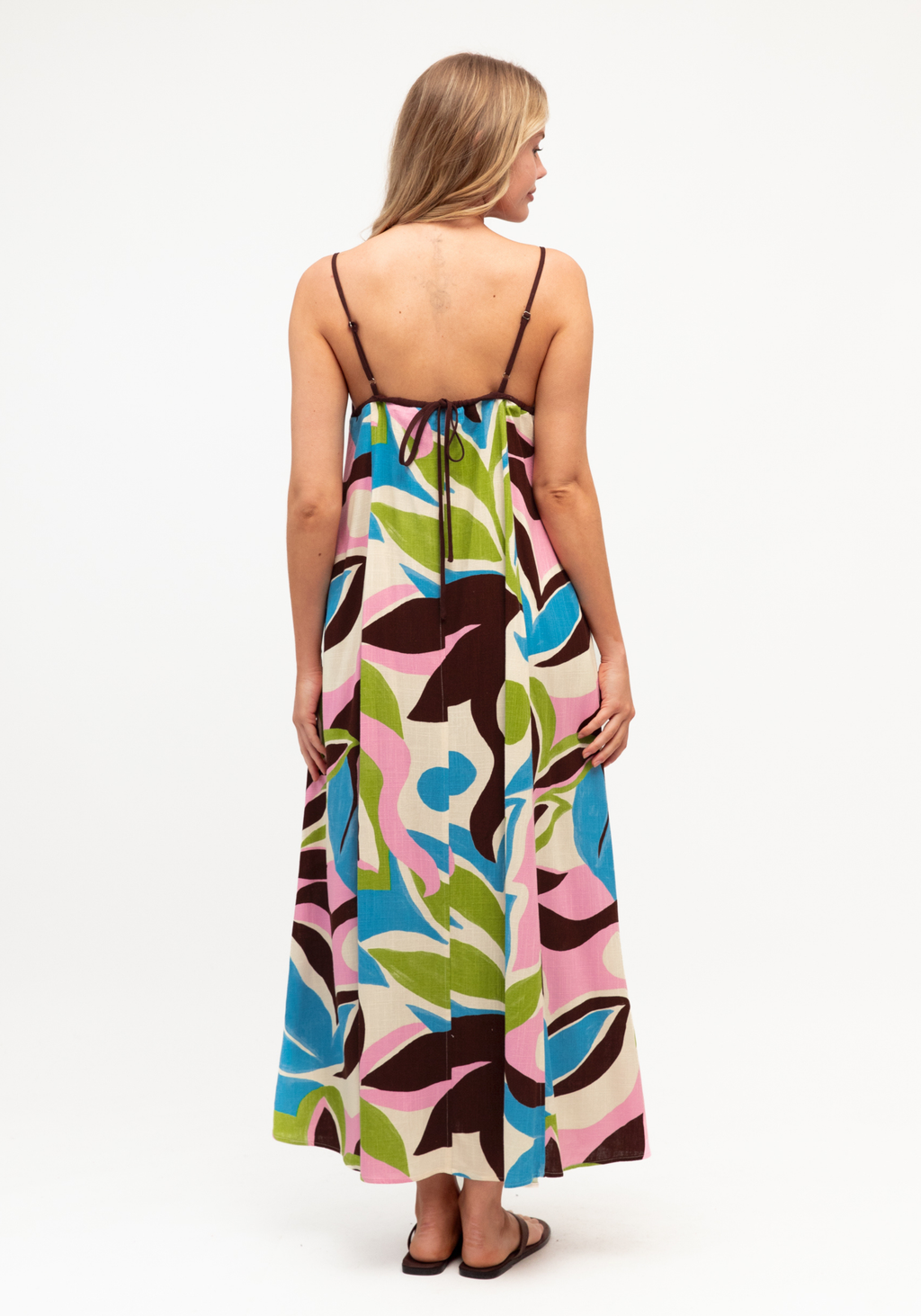 EDEN MAXI DRESS - CHOCOLATE PRINT