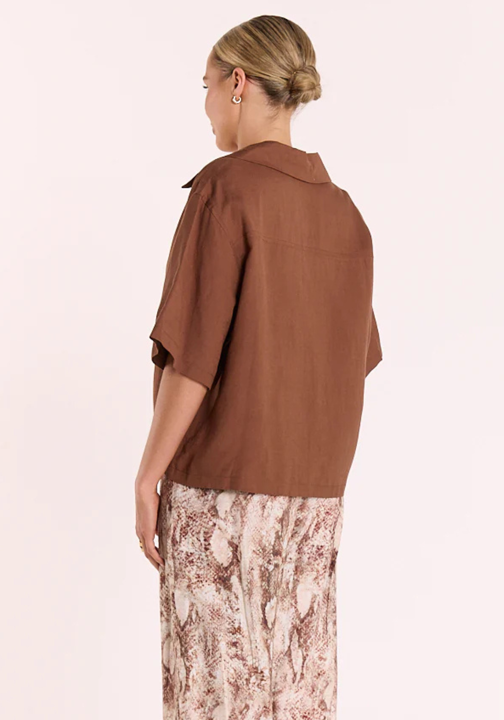FEATHER + NOISE SYDNEY SHIRT - NUTMEG