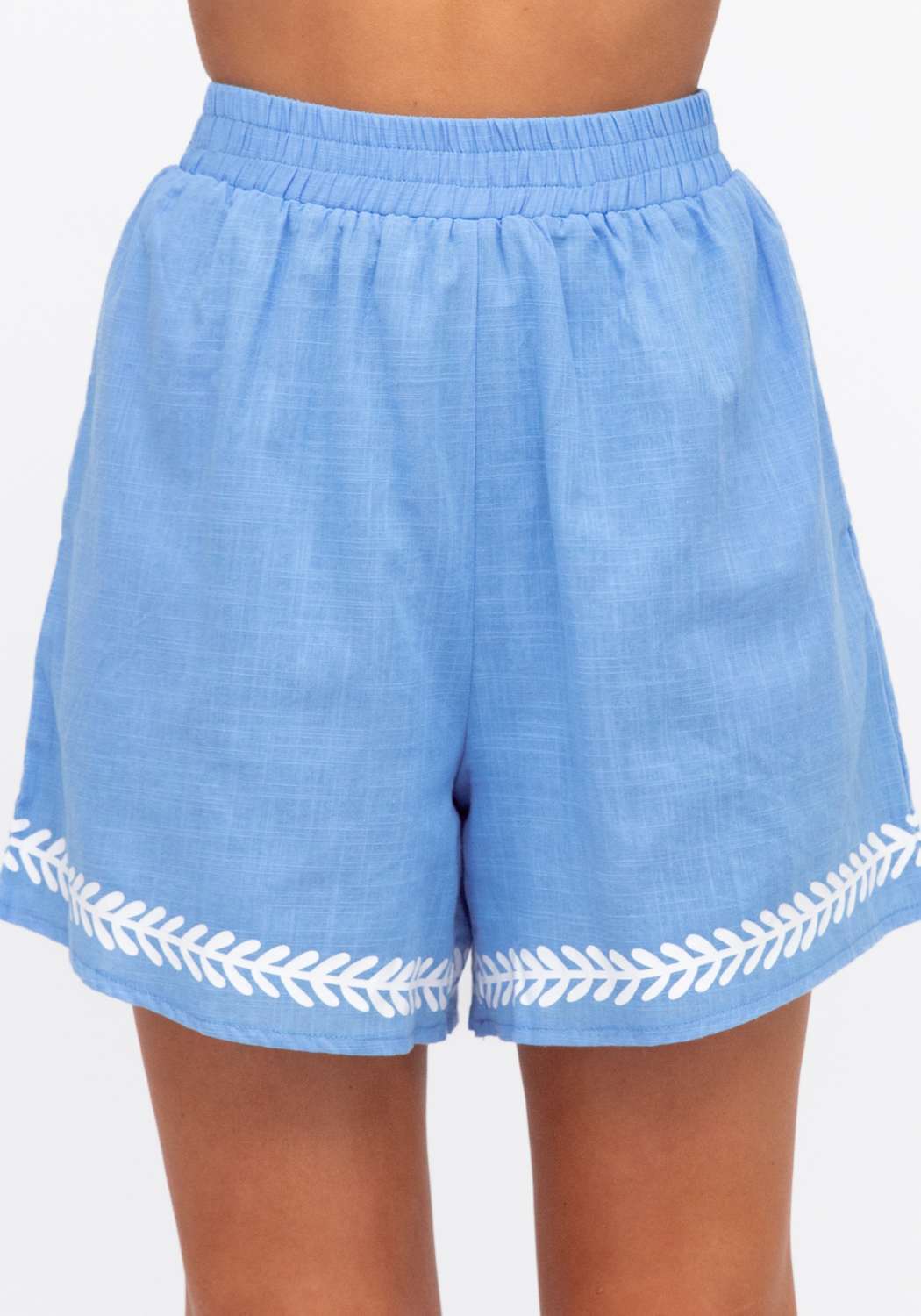 SELENA SHORT SET - BABY BLUE