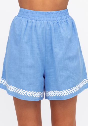 SELENA SHORT SET - BABY BLUE