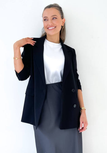 ALEXIS BLAZER - BLACK